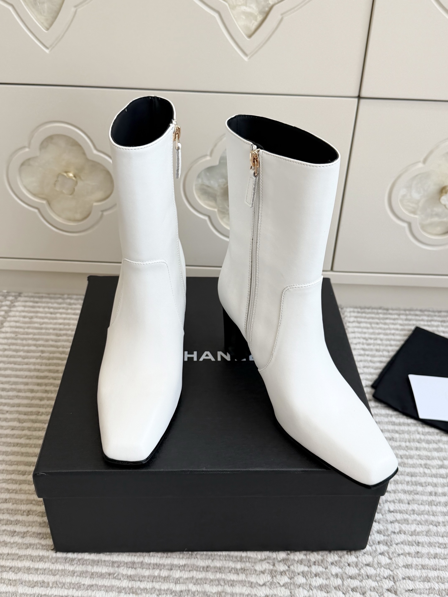 White Tall Boots