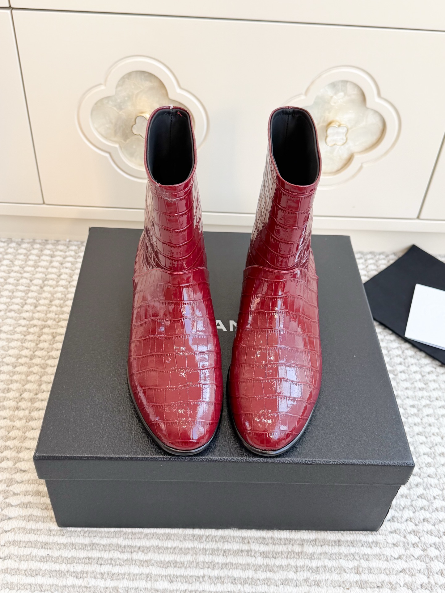 Red Ankle Boots