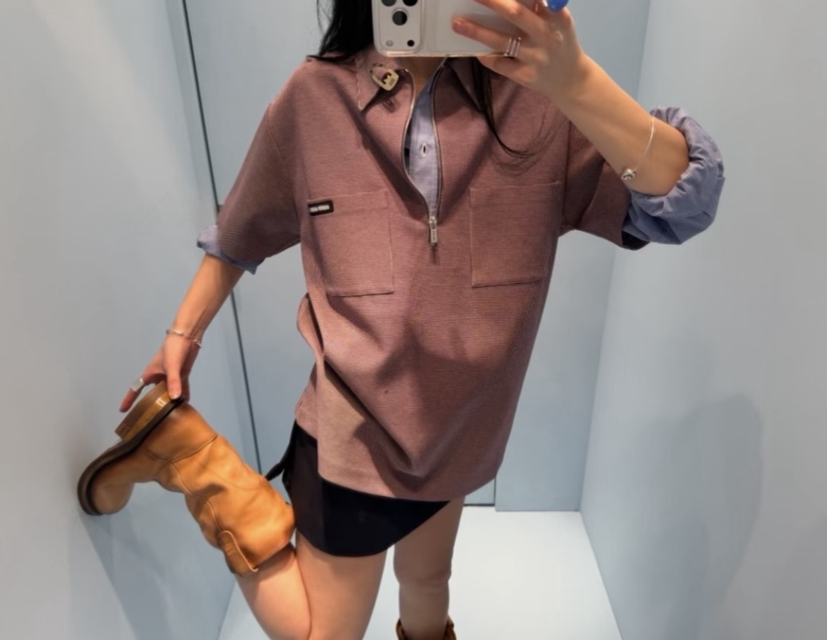 미우미우 여성 반팔 101753 Miu Miu T Shirt
