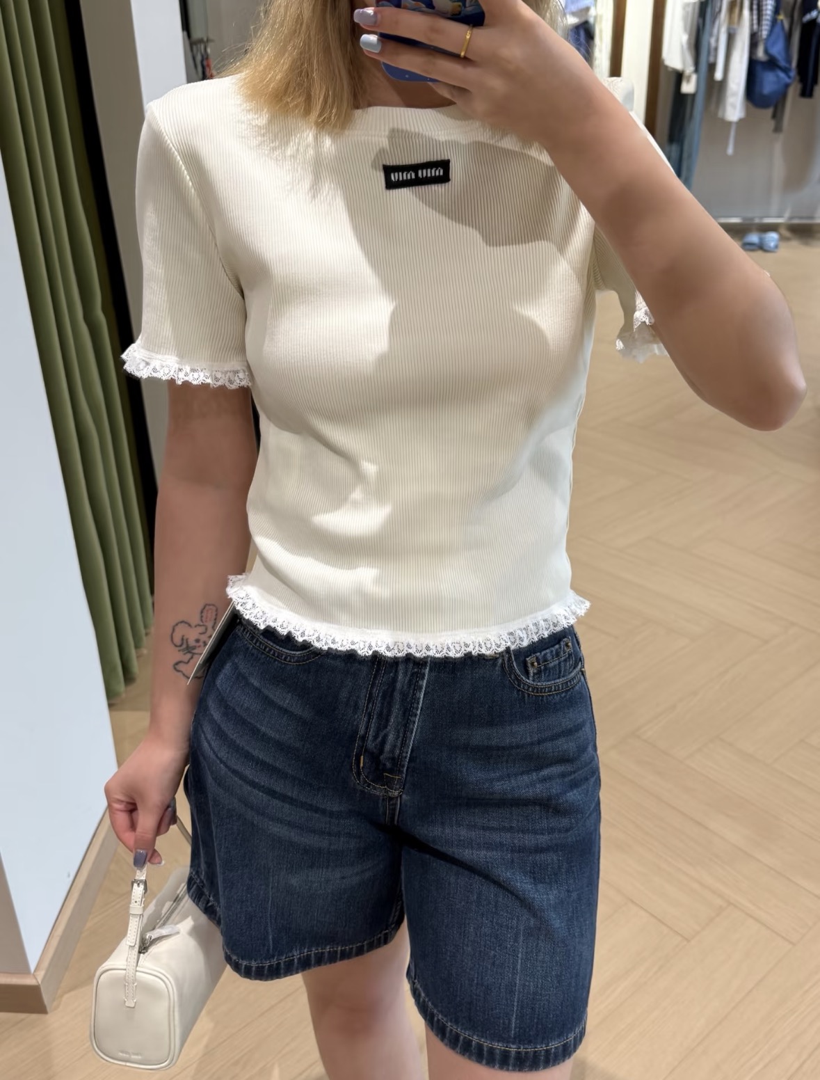 미우미우 여성 반팔 101629 Miu Miu T Shirt