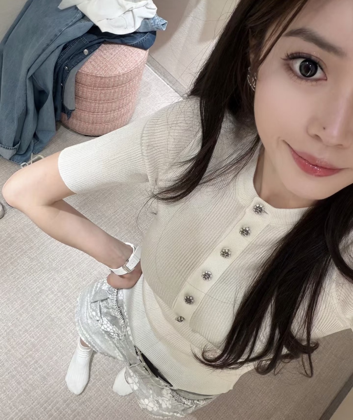 샤넬 여성 반팔 135375 Chanel T Shirt 썸네일 이미지