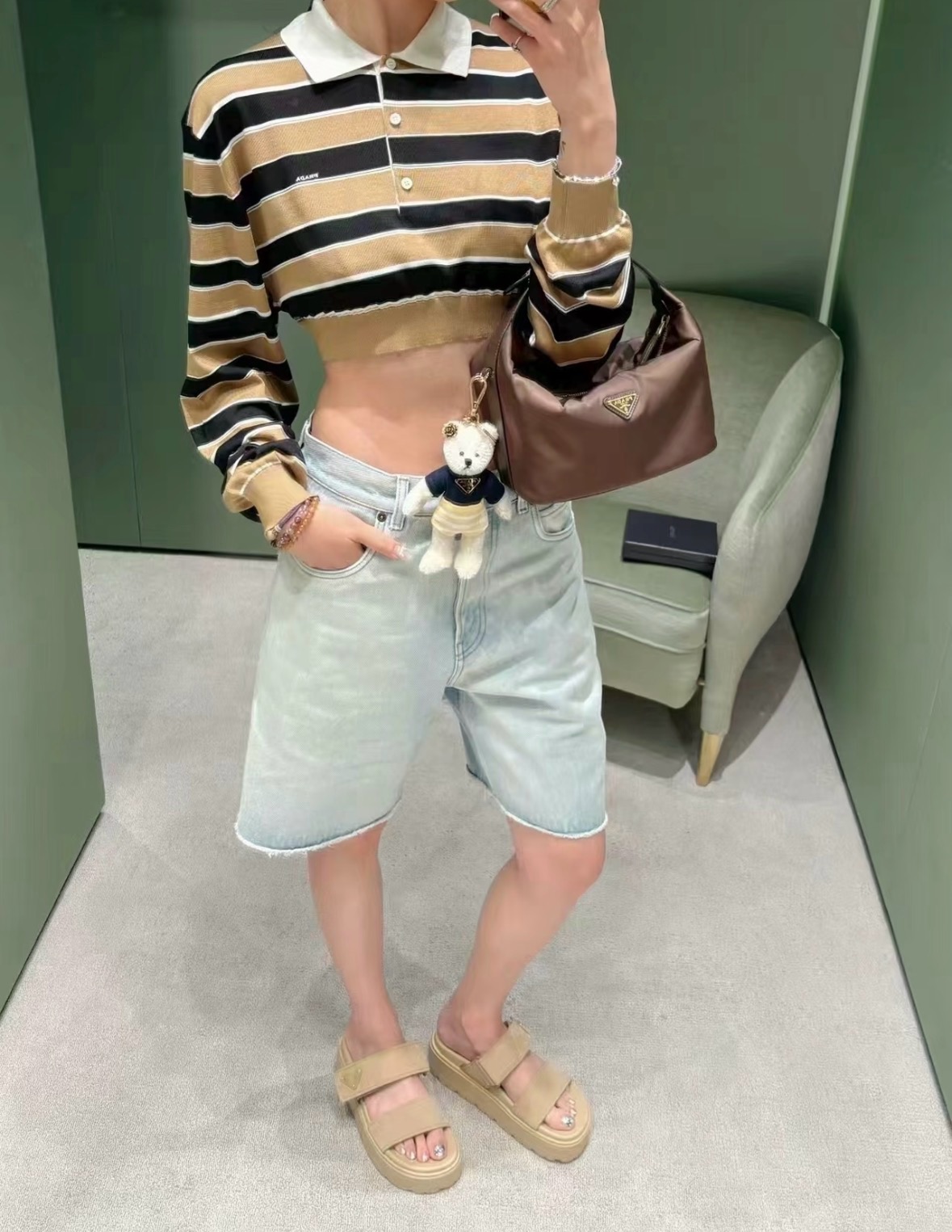 프라다 여성 반팔 143129 Prada T Shirt 상세 이미지 2