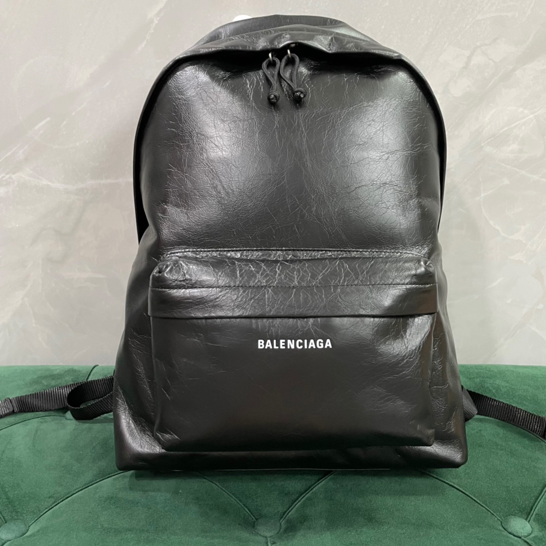 Balenciaga Taschen Rucksack Kaufen Sie die höchste hochwertige Replik
 Schwarz Unisex Schaffell Fashion Lässig