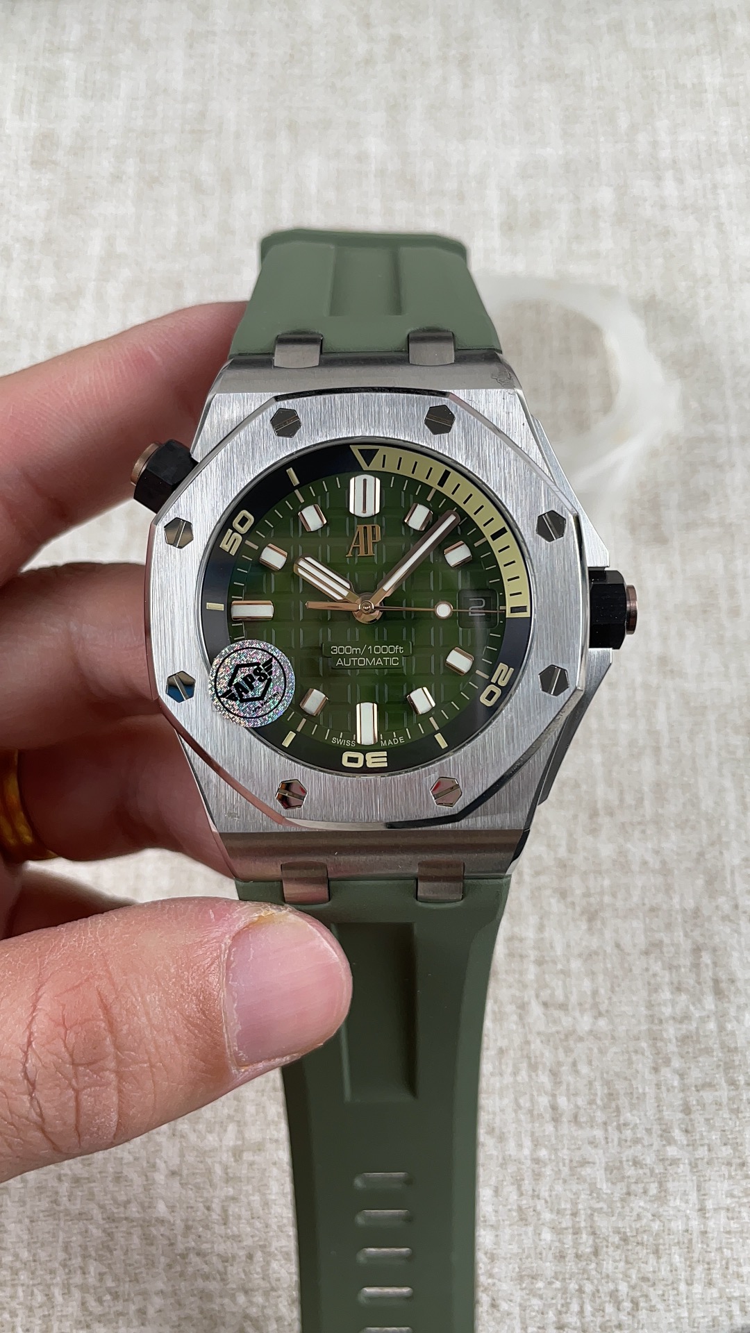 NO:157209,AS!  Audemars Piguet 15720 avocado series!  ,,audemars19860909AS！爱彼15720牛油果系列！,,audemars,Watch
