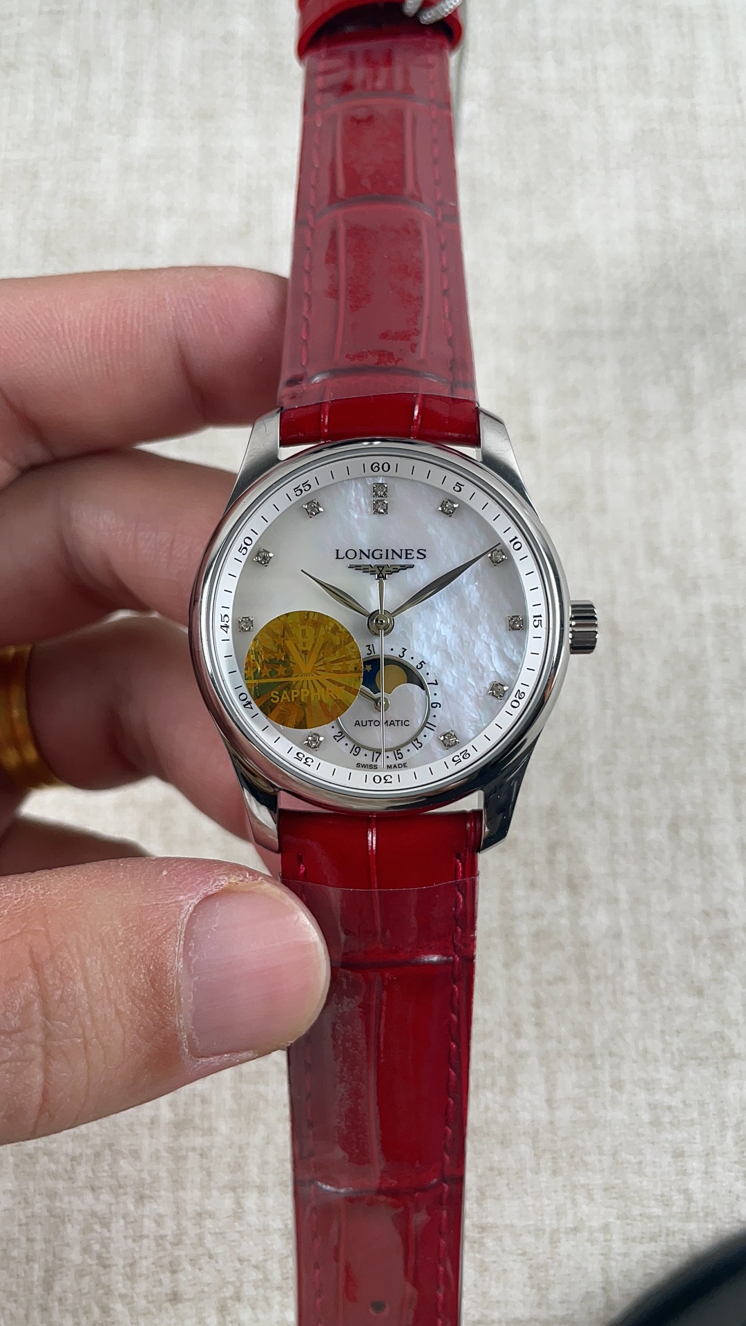 NO:157225,V9!  Longines women's fritillary face famous craftsman!  , longines19860909V9！浪琴女款贝母面名匠！,,longines,Watch