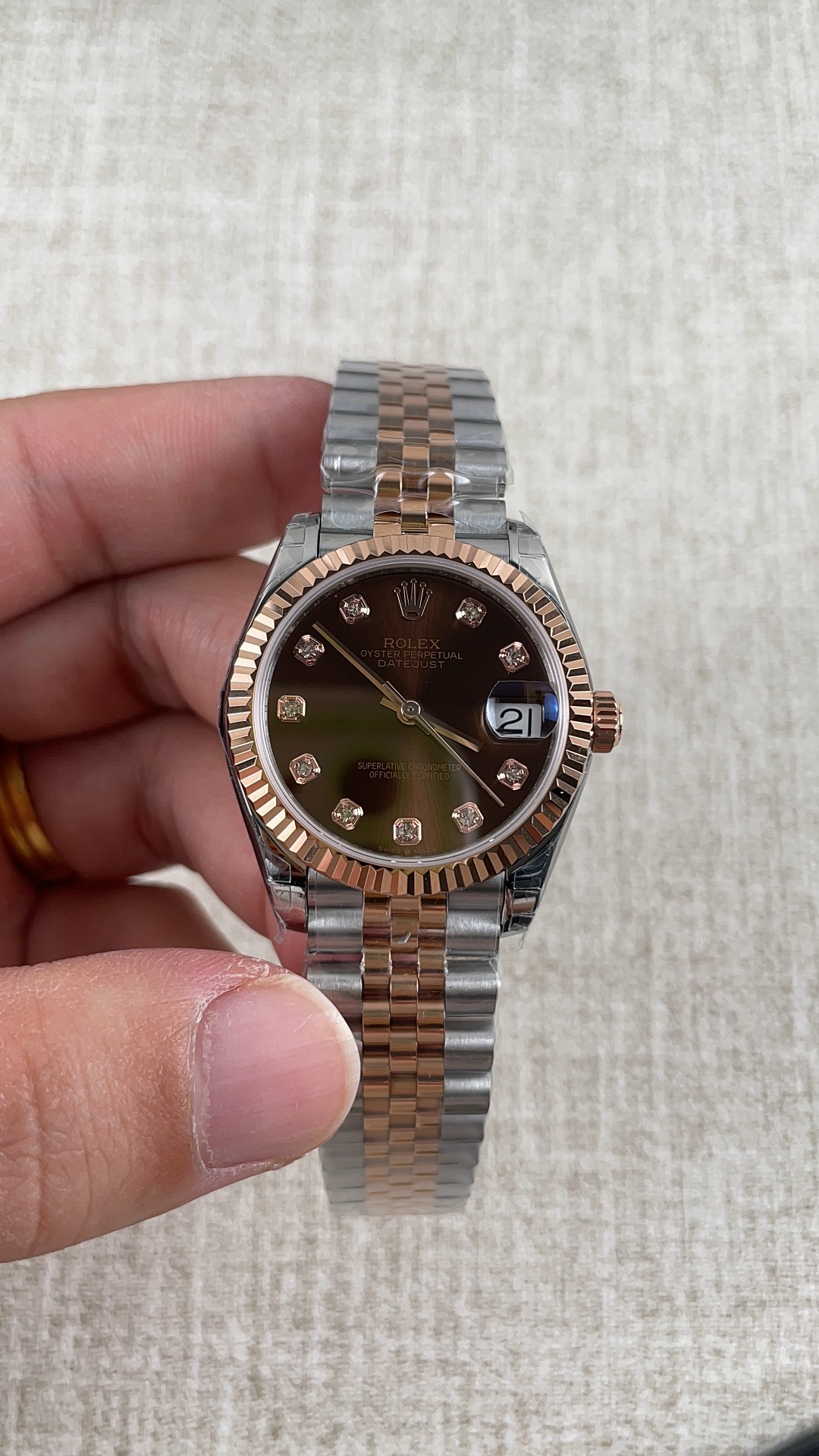 NO:157291,GS!  Rolex Log Women's 31 Rose Gold Series!  ,,rolex19860909GS！劳力士日志女款31玫瑰金系列！,,rolex,Watch