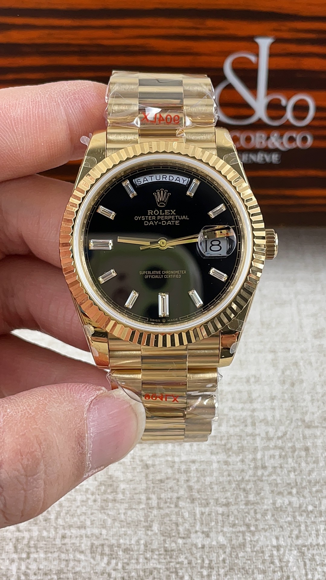 NO:157448,GM!  Rolex Week Black Rock Sugar Log v3 Reward Version!  ,,rolex19860909GM！劳力士星期黑冰糖日志v3配重版！,,rolex,Watch