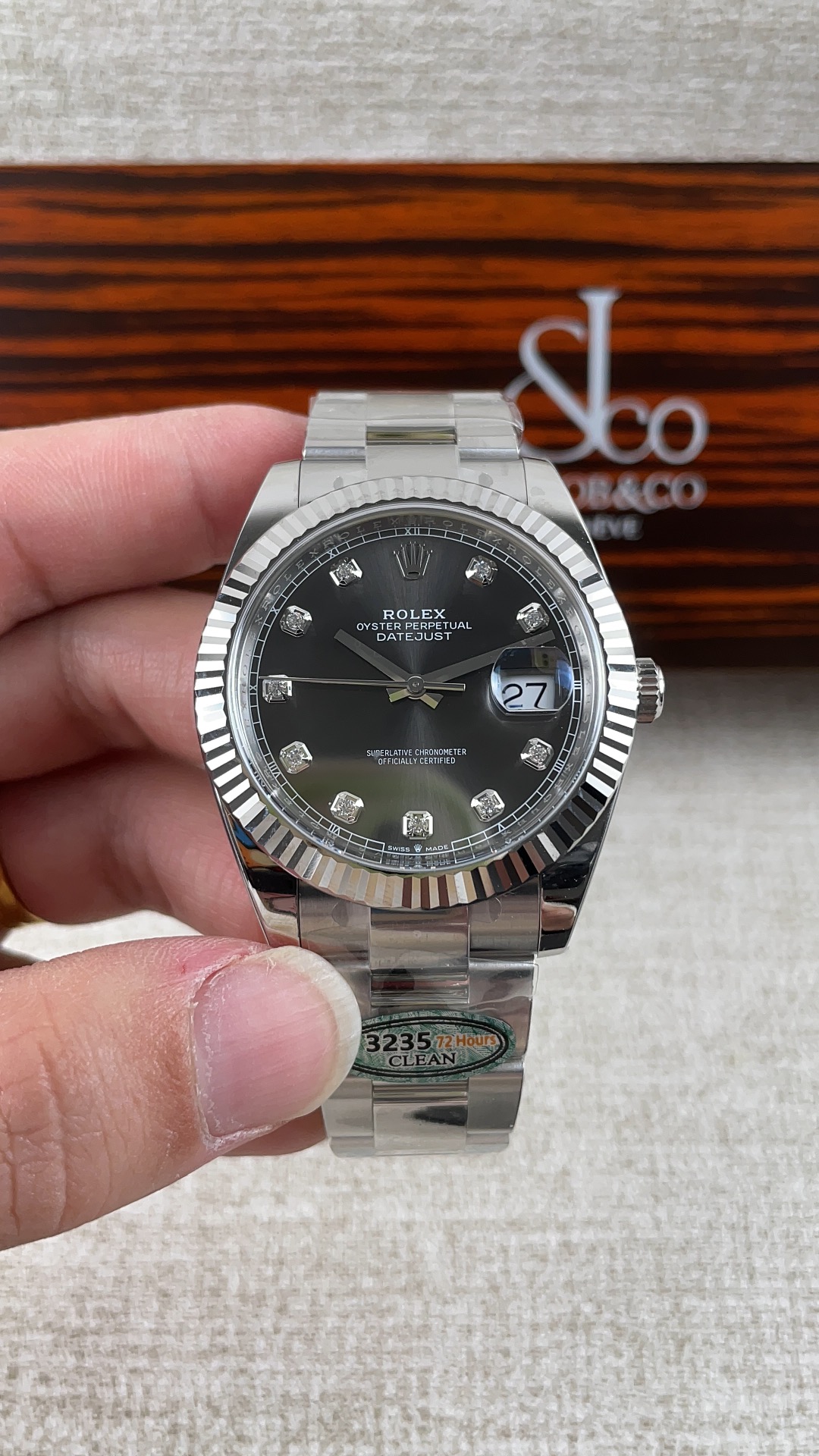NO:157451,Factory C!  Rolex Gray Diamond Log Three-bead Strap Series!  ,,rolex19860909C厂！劳力士灰钻日志三珠表带系列！,,rolex,Watch