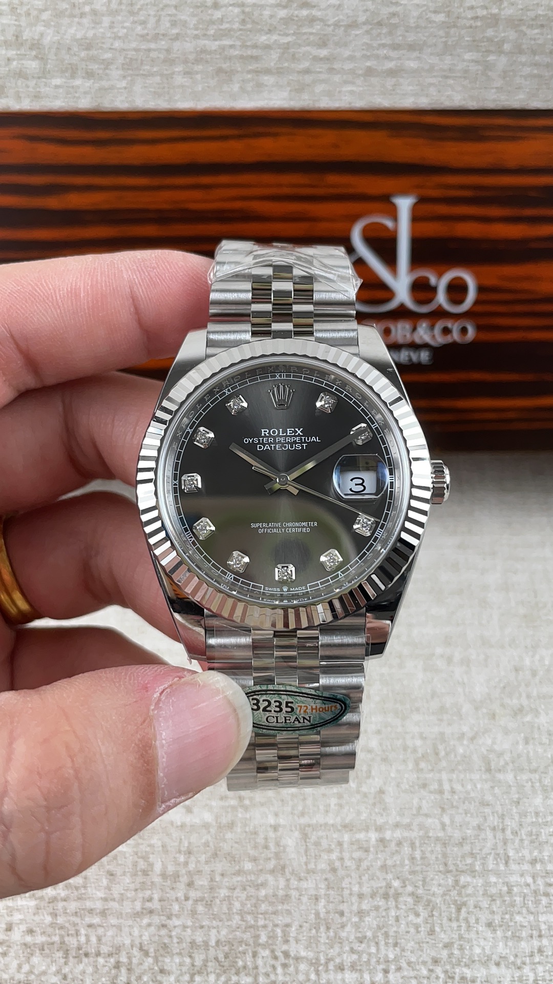 NO:157455,Factory C!  Rolex Gray Ding Log Series!  ,,rolex19860909C厂！劳力士灰丁日志系列！,,rolex,Watch