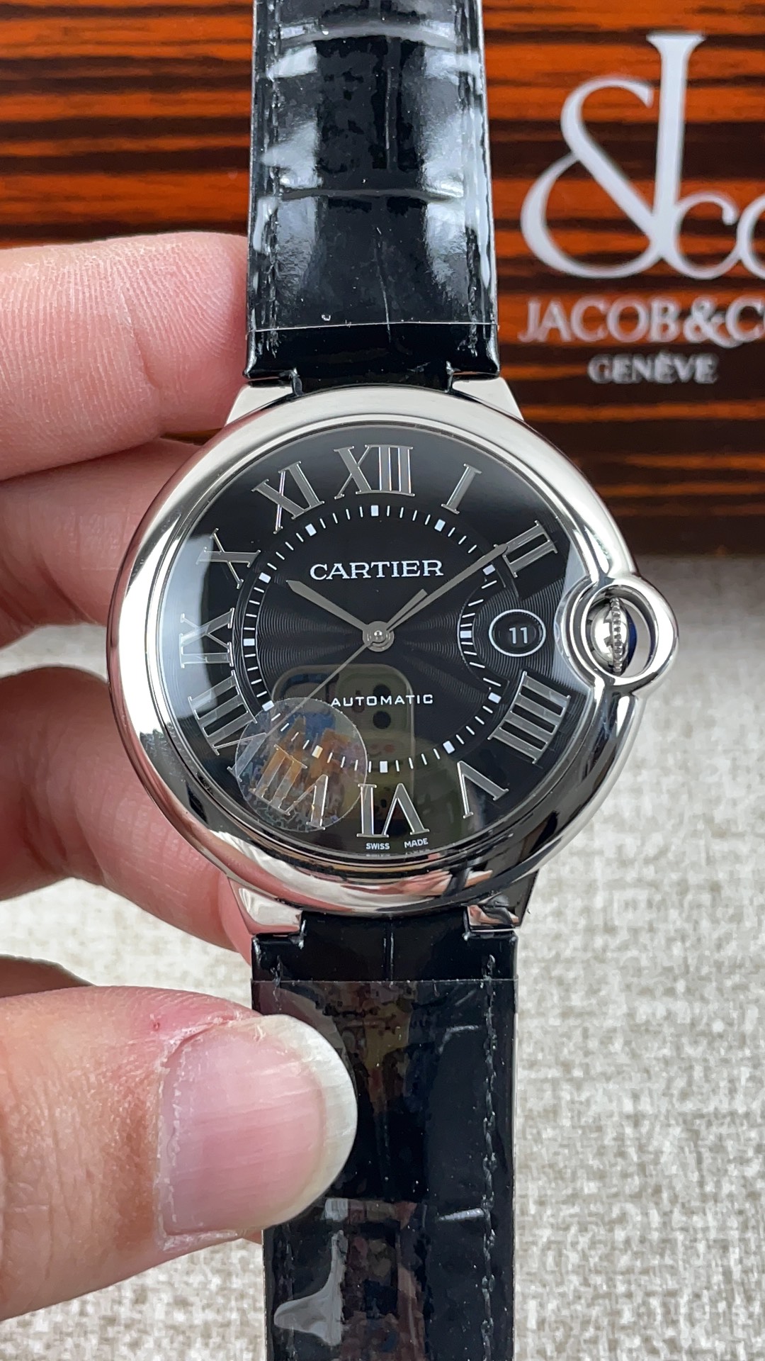 NO:157463,AF!  Cartier 42 Black Balloon Series!  , cartier19860909AF！卡地亚42黑气球系列！,,cartier,Watch
