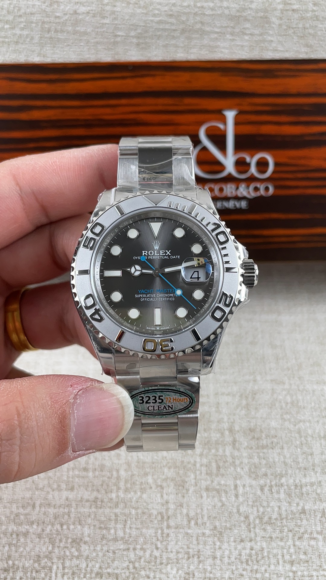 NO:157525,Factory C!  Rolex Grey Yacht Series!  ,,rolex19860909C厂！劳力士灰游艇系列！,,rolex,Watch
