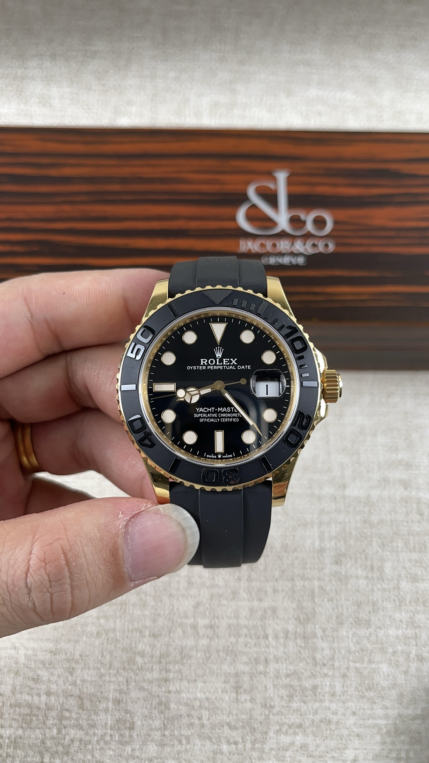 NO:157758,VS!  Rolex 42 Golden Yacht Series!  ,rolex,gold19860909VS！劳力士42黄金游艇系列！,,rolex,gold,Watch