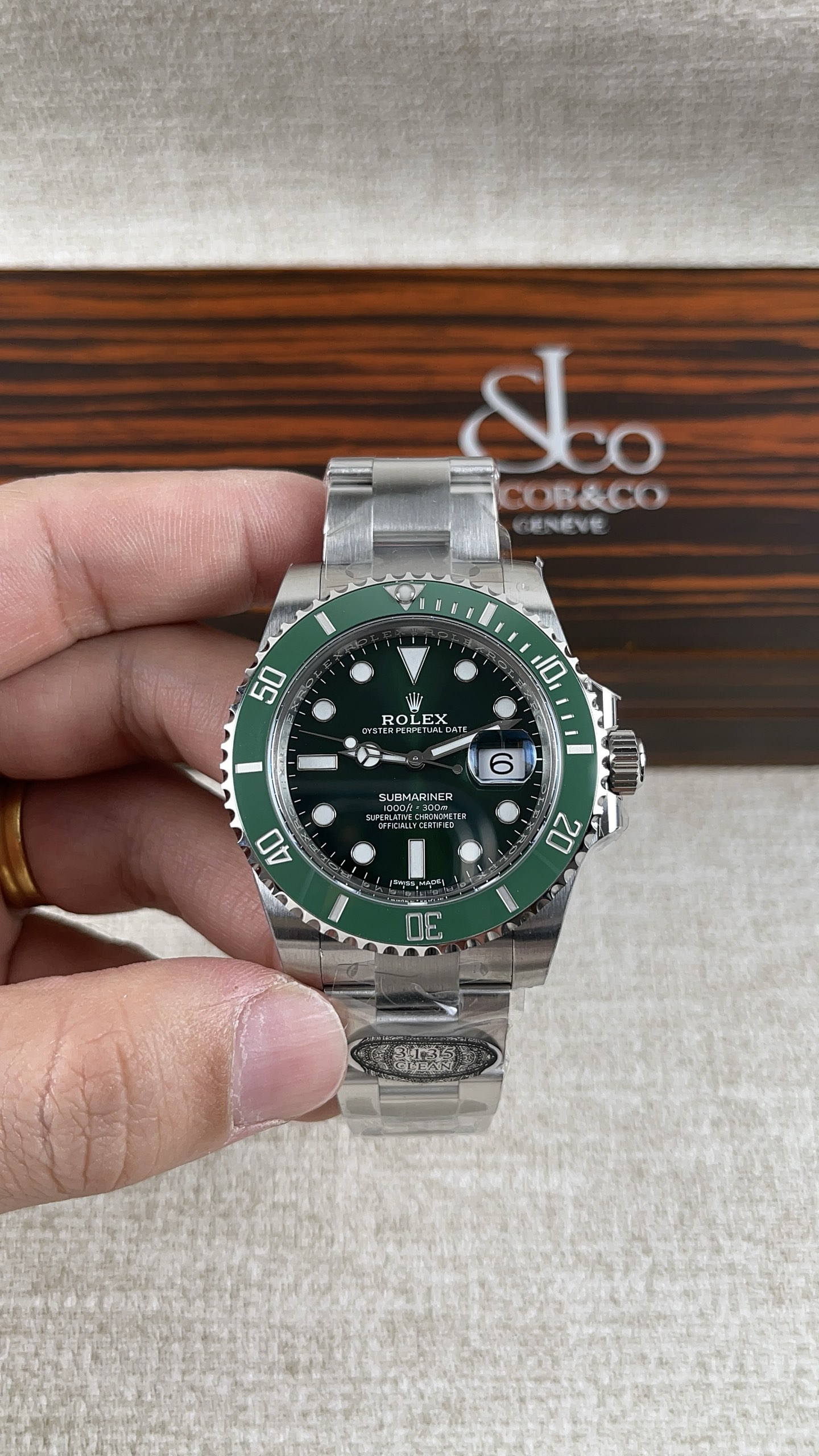 NO:157765,Factory C!  Rolex 40 Green Water Ghost Series!  Match with the movement!  ,,rolex19860909C厂！劳力士40绿水鬼系列！搭配机芯！,,rolex,Watch