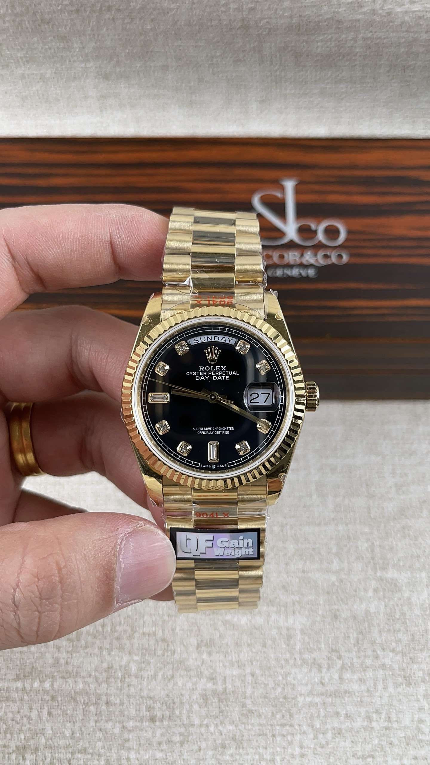 NO:157768,QF!  Rolex Log 36 Black Rock Sugar Weight Version!  Match with the 2836 movement!  ,,rolex19860909QF！劳力士日志36黑冰糖配重版本！搭配2836机芯！,,rolex,Watch