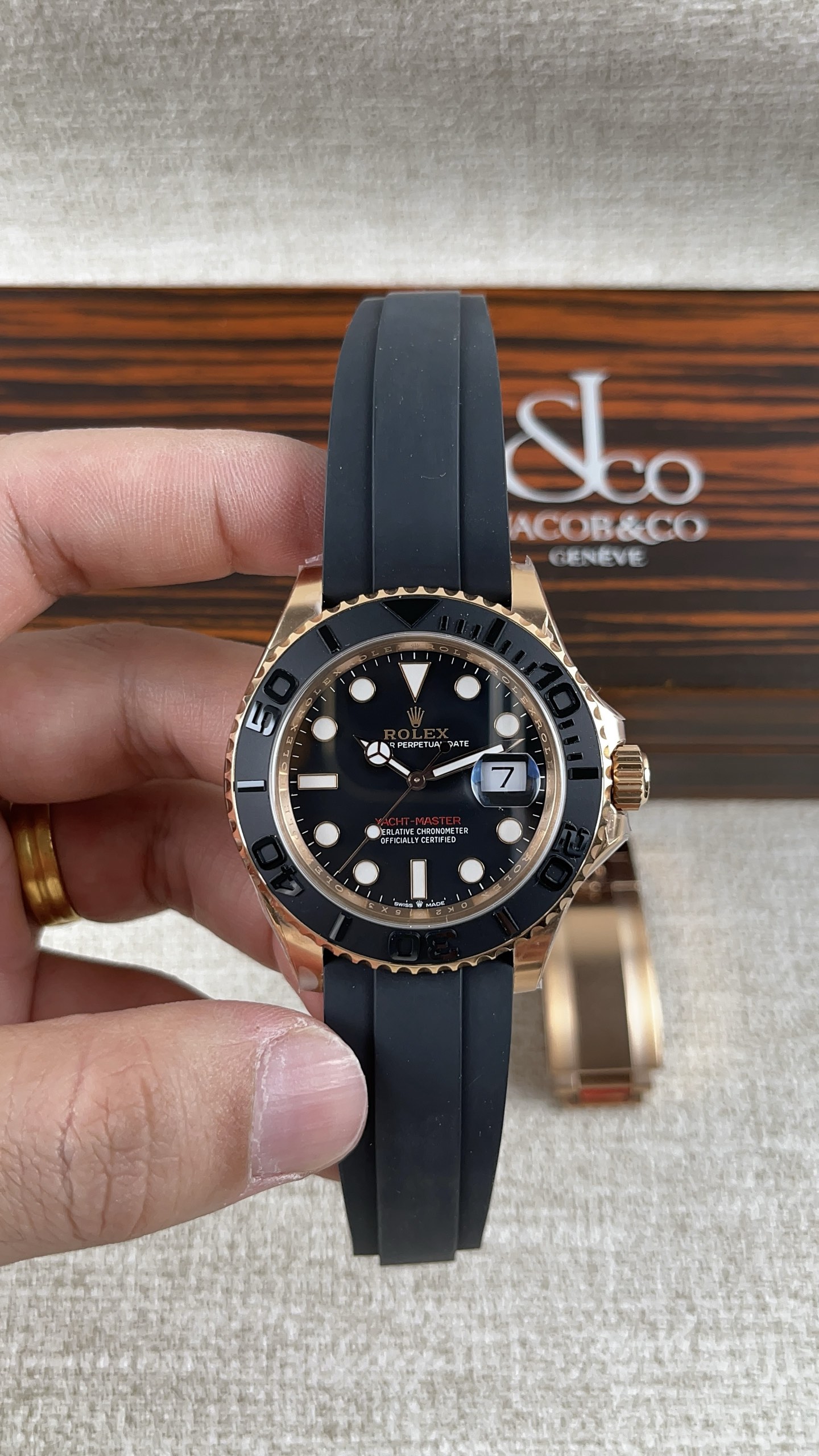 NO:157771,Factory C!  Rolex 40 Rose Gold Yacht Series!  Match with the movement!  ,,rolex19860909C厂！劳力士40玫瑰金游艇系列！搭配机芯！,,rolex,Watch
