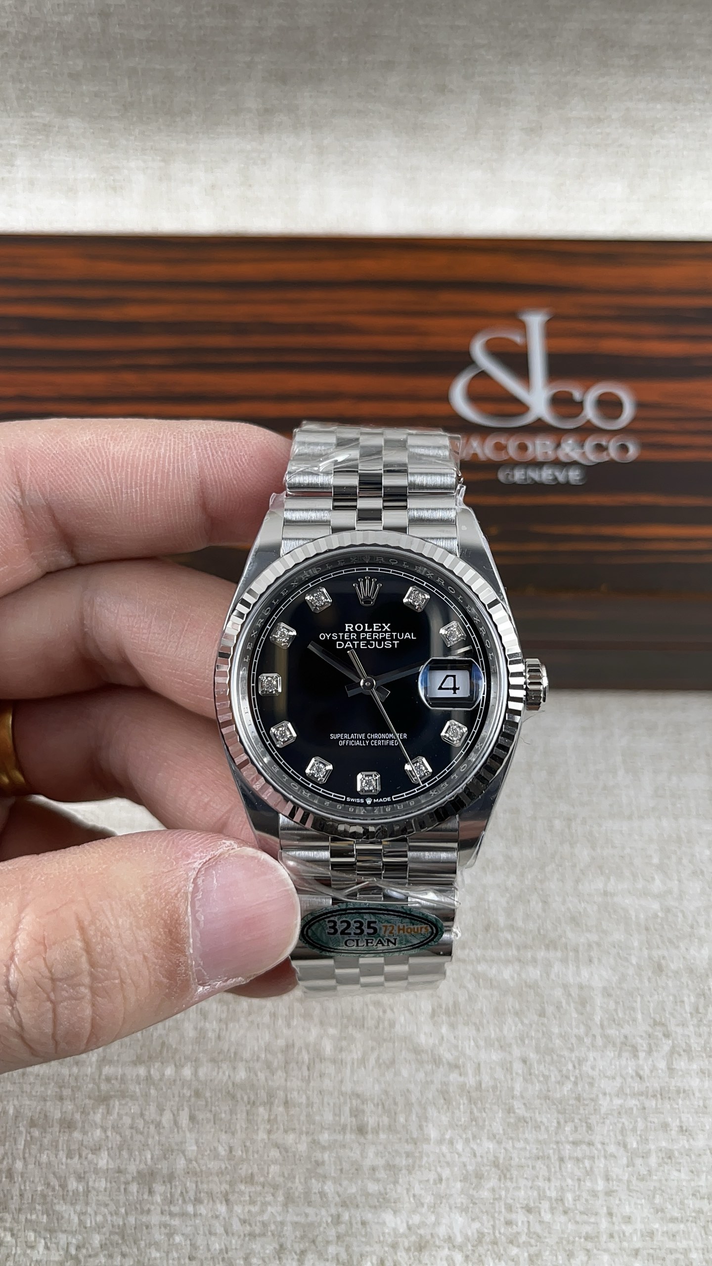 NO:157803,Factory C!  Rolex Women's 36 Diamond Log!  Match with the movement!  ,,rolex19860909C厂！劳力士女款36钻丁日志！搭配机芯！,,rolex,Watch