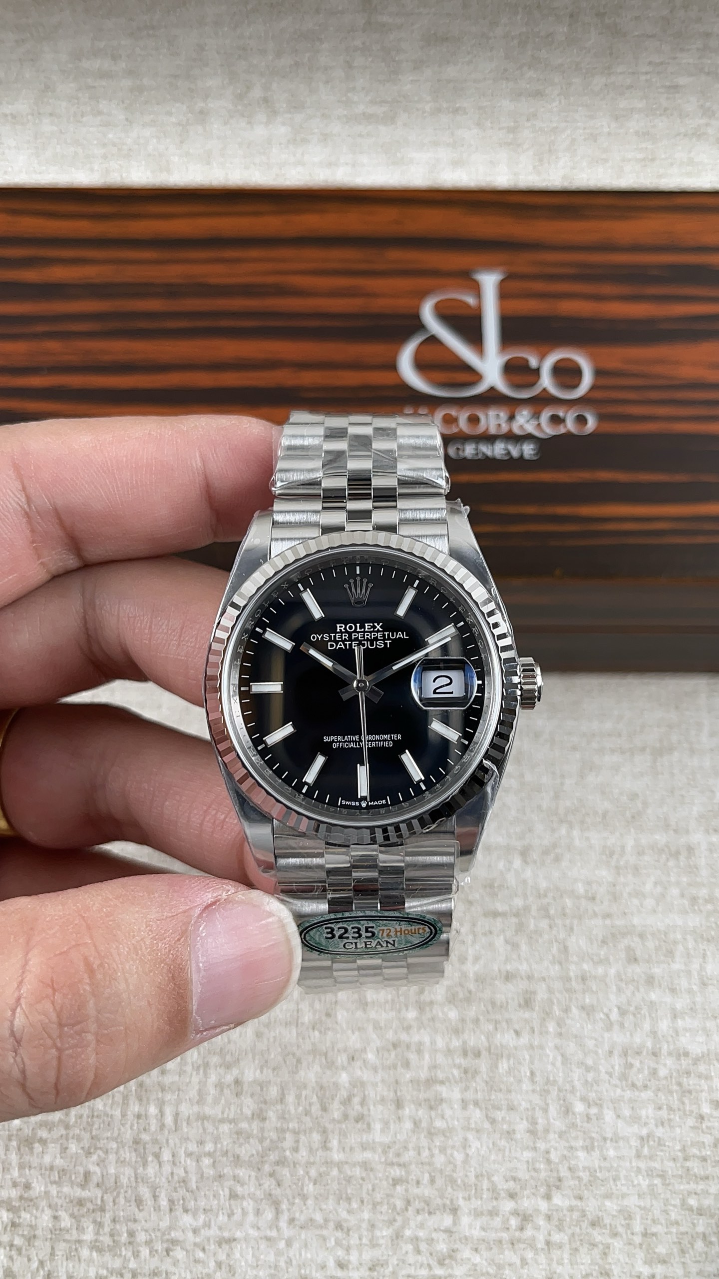 NO:158285,Factory C!  Rolex 36 Black Log Series!  Match with the movement!  ,,rolex19860909C厂！劳力士36黑日志系列！搭配机芯！,,rolex,Watch