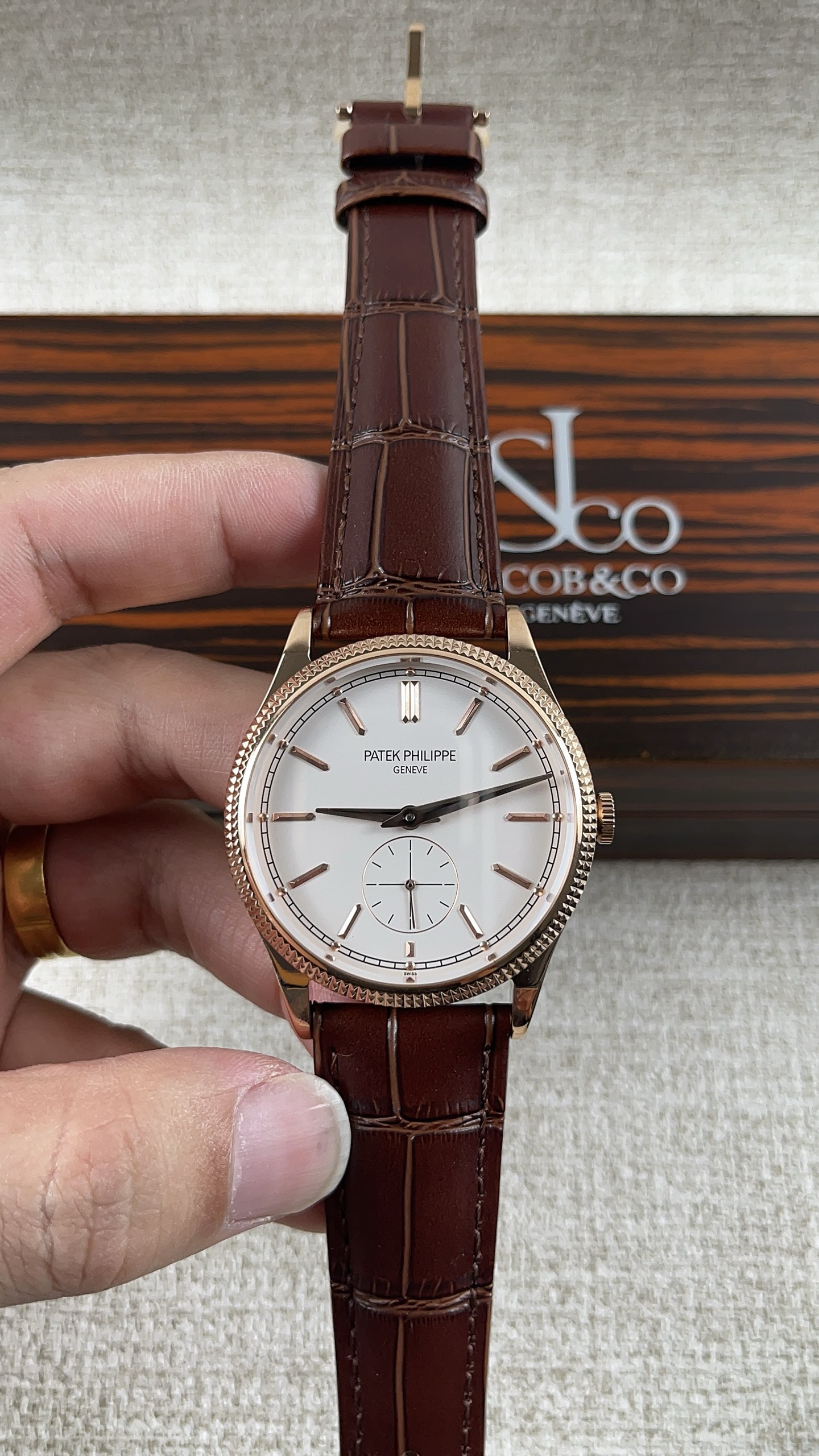 NO:158289,Patek Philippe retro two-and-a-half-needle series!  ,,patek philippe19860909百达翡丽复古两针半系列！,,patek philippe,Watch