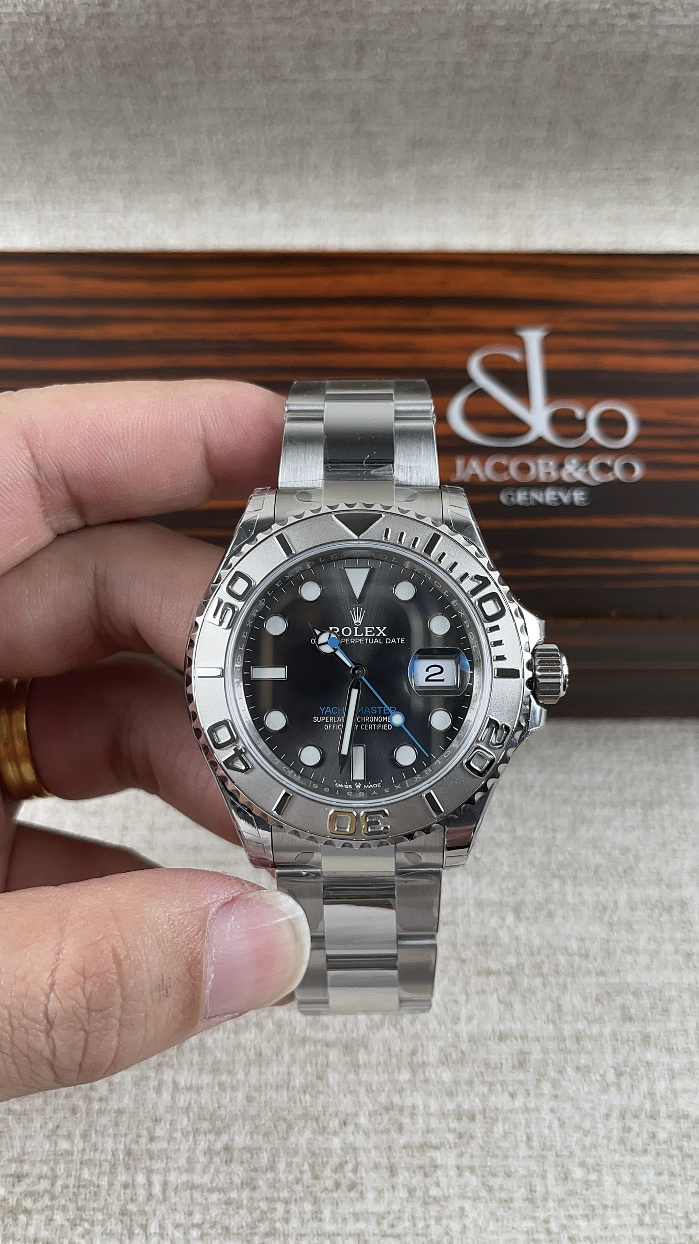 NO:158318,VS!  Rolex Grey Yacht Series!  Match with the movement!  ,,rolex19860909VS！劳力士灰游艇系列！搭配机芯！,,rolex,Watch