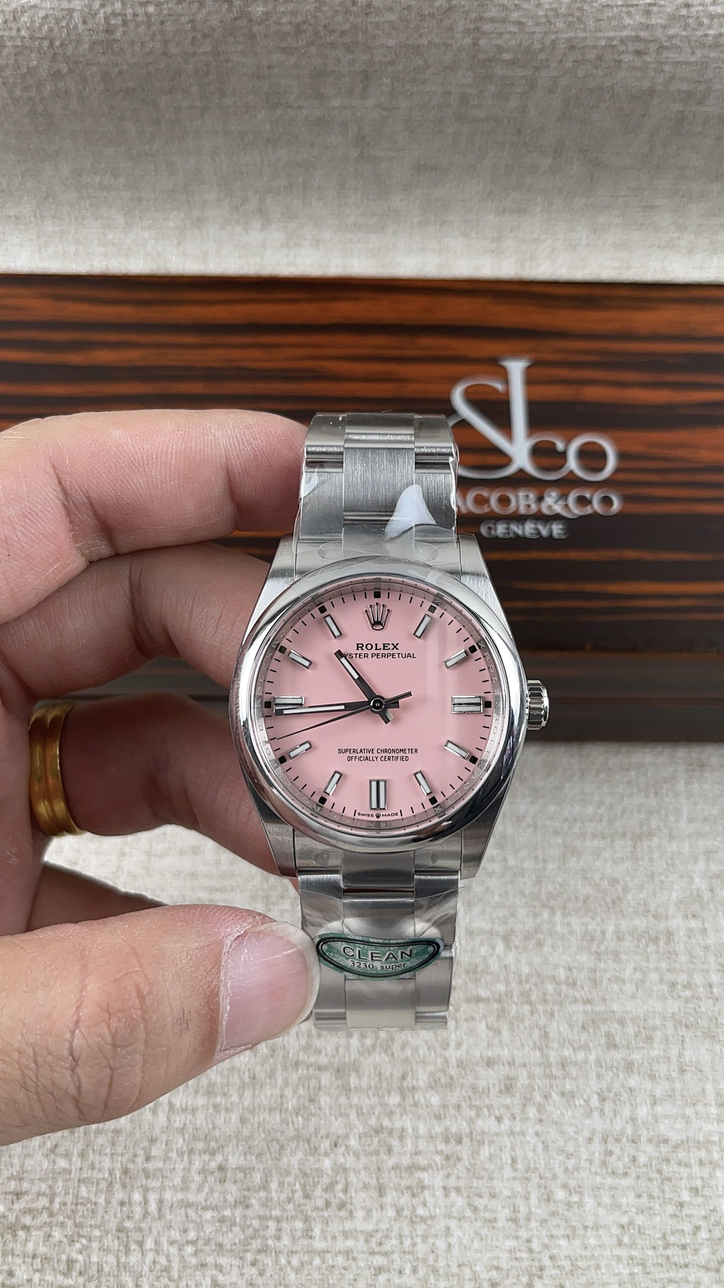 NO:158299,Factory C!  Rolex Pink 36 Constant Movement Series!  Match with the movement!  ,,rolex19860909C厂！劳力士粉色36恒动系列！搭配机芯！,,rolex,Watch