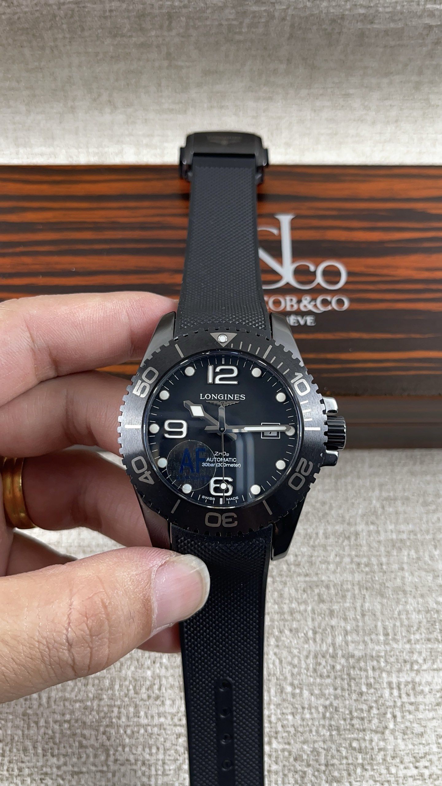 NO:158314,AF!  Longines new Concas 43 black ceramic series!  Match with caliber 2824!  , longines19860909AF！浪琴新款康卡斯43黑陶瓷系列！搭配2824机芯！,,longines,Watch