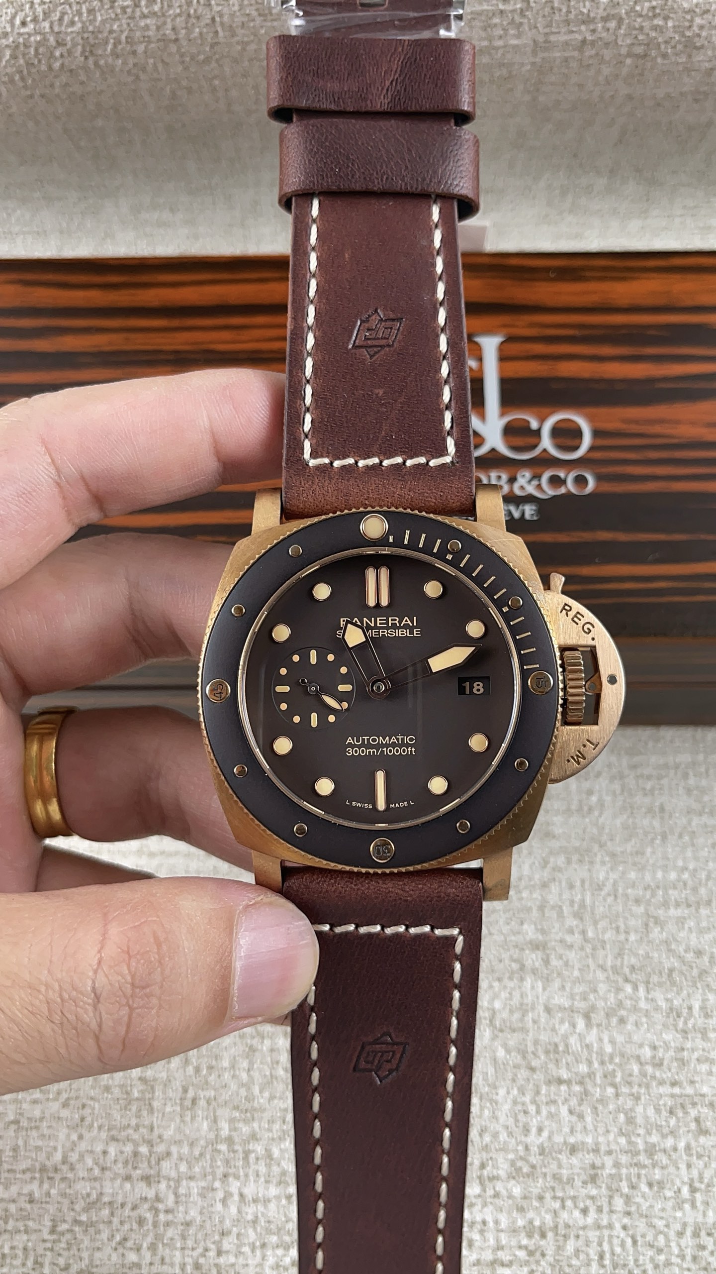 NO:158496,VS!  Panerai Bronze Series!  Match with the movement!  ,19860909VS！沛纳海青铜系列！搭配机芯！,,Watch