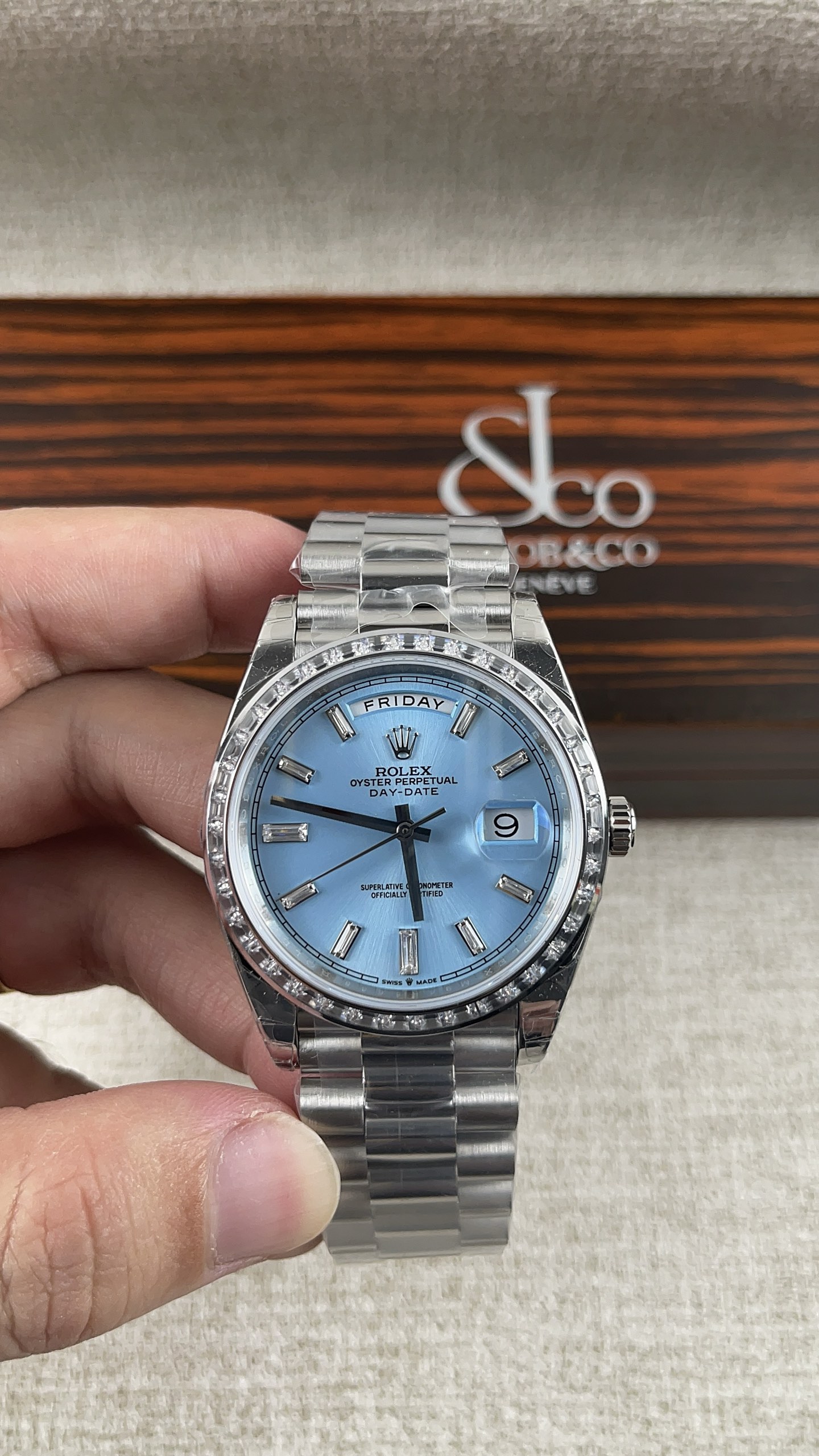 NO:158531,GS!  Rolex Weekly Log Block Diamond Series!  Match with the 2836 movement!  ,,rolex19860909GS！劳力士星期日志方块钻系列！搭配2836机芯！,,rolex,Watch