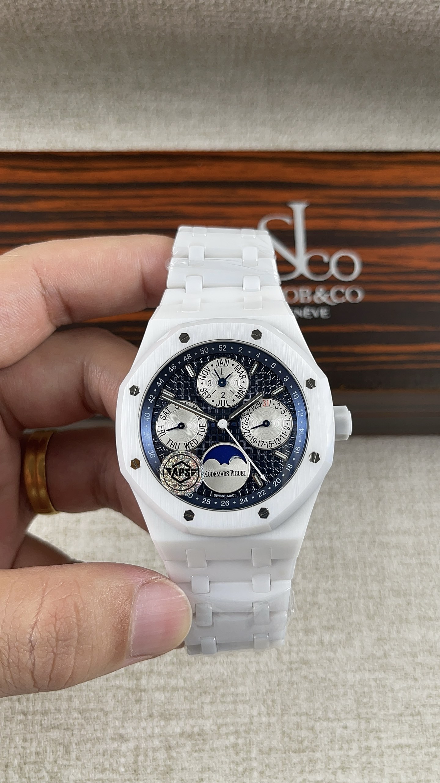 NO:158524,AS!  Audemars Piguet Ceramics 26579 Series!  Paired with 5134 all-in-one machine!  ,,audemars19860909AS！爱彼陶瓷26579系列！搭配5134一体机！,,audemars,Watch