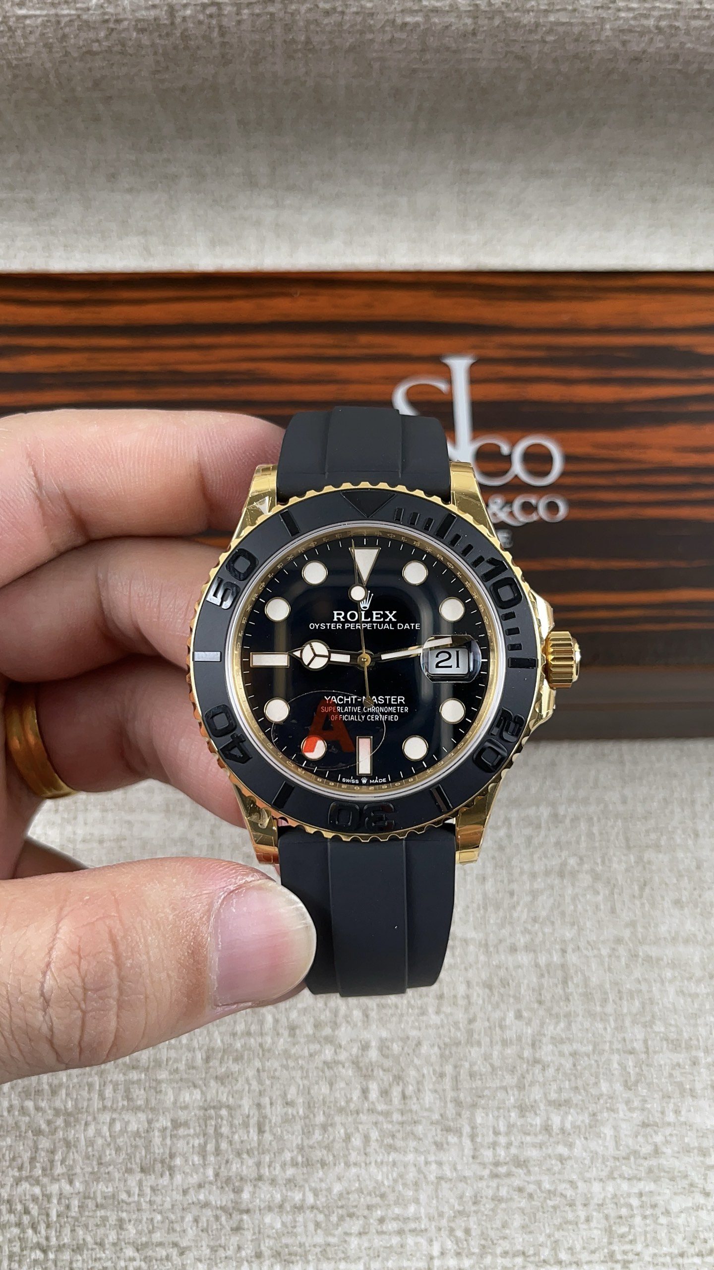 NO:158536,VS!  Rolex 42 counterweight gold yacht series!  Match with the movement!  (g), Rolex, gold19860909VS！劳力士42配重黄金游艇系列！搭配机芯！（克）,,rolex,gold,Watch