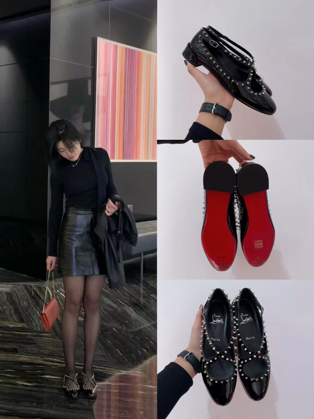 NO:337260,High-end custom spring and summer classic series! H1.5Cm size 34-43. Genuine leather sole -002 black slim leather, black sheepskin. Silver rivets. Official website synchronization Official website picture Standard European code Reference:-002 Color: black/black Material: patent Lining: red goat leather Heel height: 1.5Cm Sole:leather sole Size: EU 34-43 (US 4-11):,,christian louboutin, sheepskin,Leather soles19860909高端订制 春夏精典款系列！ H1.5Cm尺码34-43码.真皮大底  －002黑色柒皮,黑色羊皮里.銀色鉚釘.官网同步 官网图 标准欧码 Reference:-002 Color:black/black Material:patent Lining:red goat leather Heel heigh:1.5Cm Sole:leather sole Size:EU 34－43（US 4一11) :,,christian louboutin,sheepskin,Leather soles,Women's Shoes