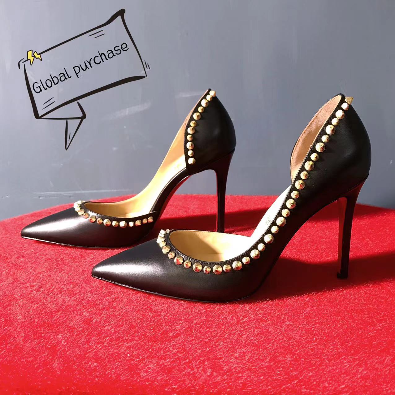 NO:100539,High-end customization 2025 classic series!  H10Cm, size 35-42. Customized models are not refunded or exchanged.8870-Black cowhide. Official website synchronization Standard European code No:8870- Color:black Material:cowhite Lining:goat leather Heel height:10Cm Sole:leather sole Size:EUR 35-42 (US 4-11):,,christian louboutin,cowhide19860909高端订制 2025年精典款系列！ H10Cm,尺码35-42码.订制款不退不换.8870-黑牛皮.官网同步 标准欧码 No:8870- Color:black Material:cowhite Lining:goat leather Heel heigh:10Cm Sole:leather sole Size:EUR 35－42（US 4一11) :,,christian louboutin,cowhide,Women's Shoes