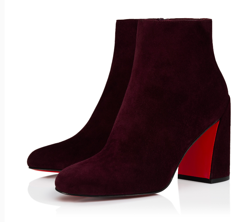 NO:574034,High-end customized autumn and winter shoes classic series!  H8.5Cm, size 35-42. Private model zipper, 319-15. Burgundy deerskin. One piece of leather for each foot. Standard European code Reference:319-15 Color:wine Material:veau velours Lining:goat leather Heel heigh:10Cm Sole:leather sole Size:EUR 35-42 (US 4-11):,,christian louboutin19860909高端订制 秋冬鞋精典系列！ H8.5Cm,尺码35-42码.私模商标拉链,319-15.酒红色鹿皮.一只脚一块皮 标准欧码 Reference:319-15 Color:wine Material:veau velours Lining:goat leather Heel heigh:10Cm Sole:leather sole Size:EUR 35－42（US 4一11) :,,christian louboutin,Women's Shoes