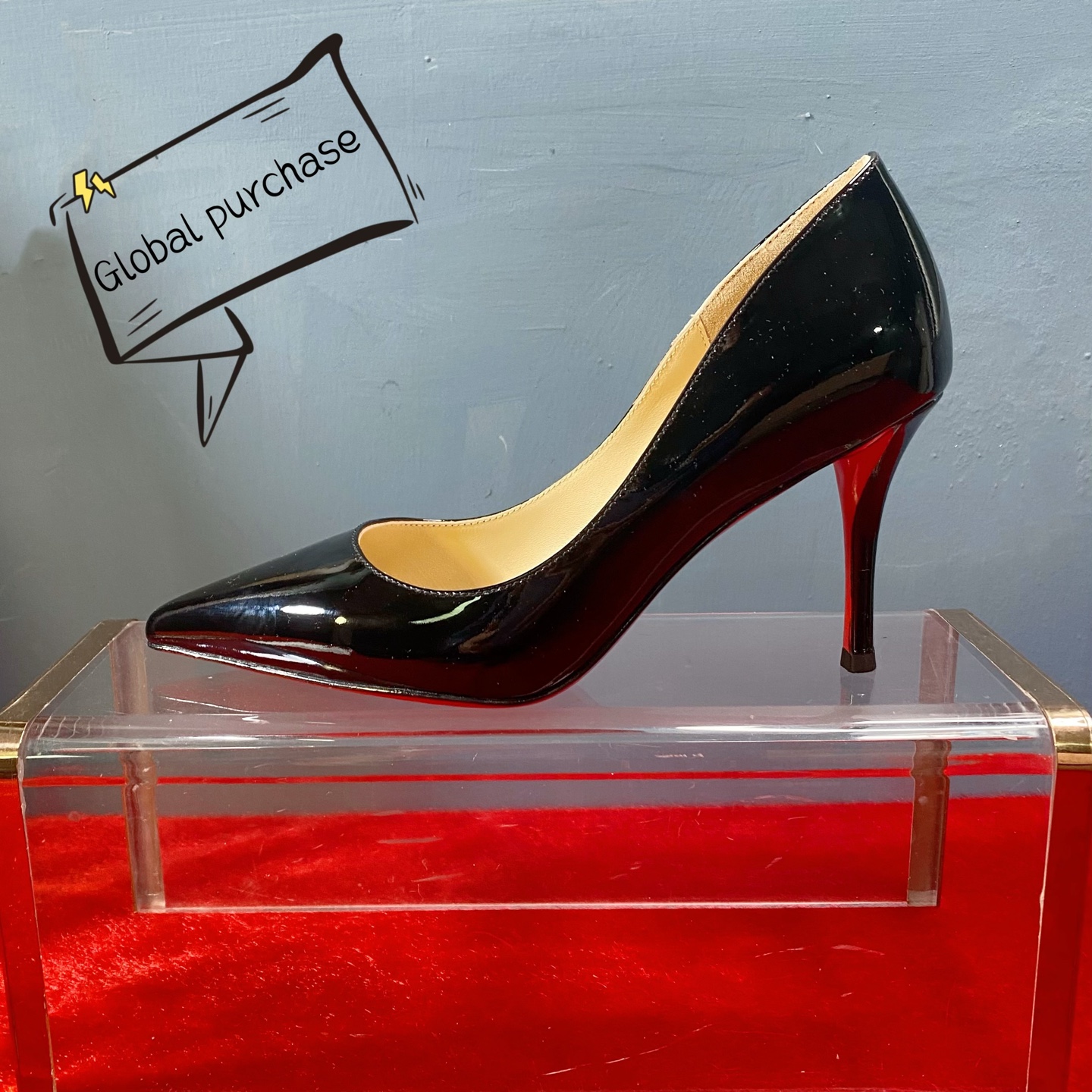 NO:743384,High-end customized 2026 spring and summer classic series!  H8Cm, size 34-42. Genuine leather outsole, customized models are non-returnable and non-exchangeable. 1857-001. Black seven leather. Apricot sheepskin lining. Standard European size Reference:1857-001 Color:black Material:patent leather Lining:goat leather Heel heigh:8cm Sole:leather sole Size:EUR 34-42 (US 4-11):,,christian  louboutin,sheepskin,leather soles19860909高端订制 2026春夏精典款系列！ H8Cm,尺码34-42码. 真皮大底,订制款不退不换.1857-001.黑色柒皮.杏羊皮里. 标准欧码 Reference:1857-001 Color:black Material:patent leather Lining:goat leather Heel heigh:8cm Sole:leather sole Size:EUR 34－42（US 4一11) :,,christian louboutin,sheepskin,Leather soles,Women's Shoes