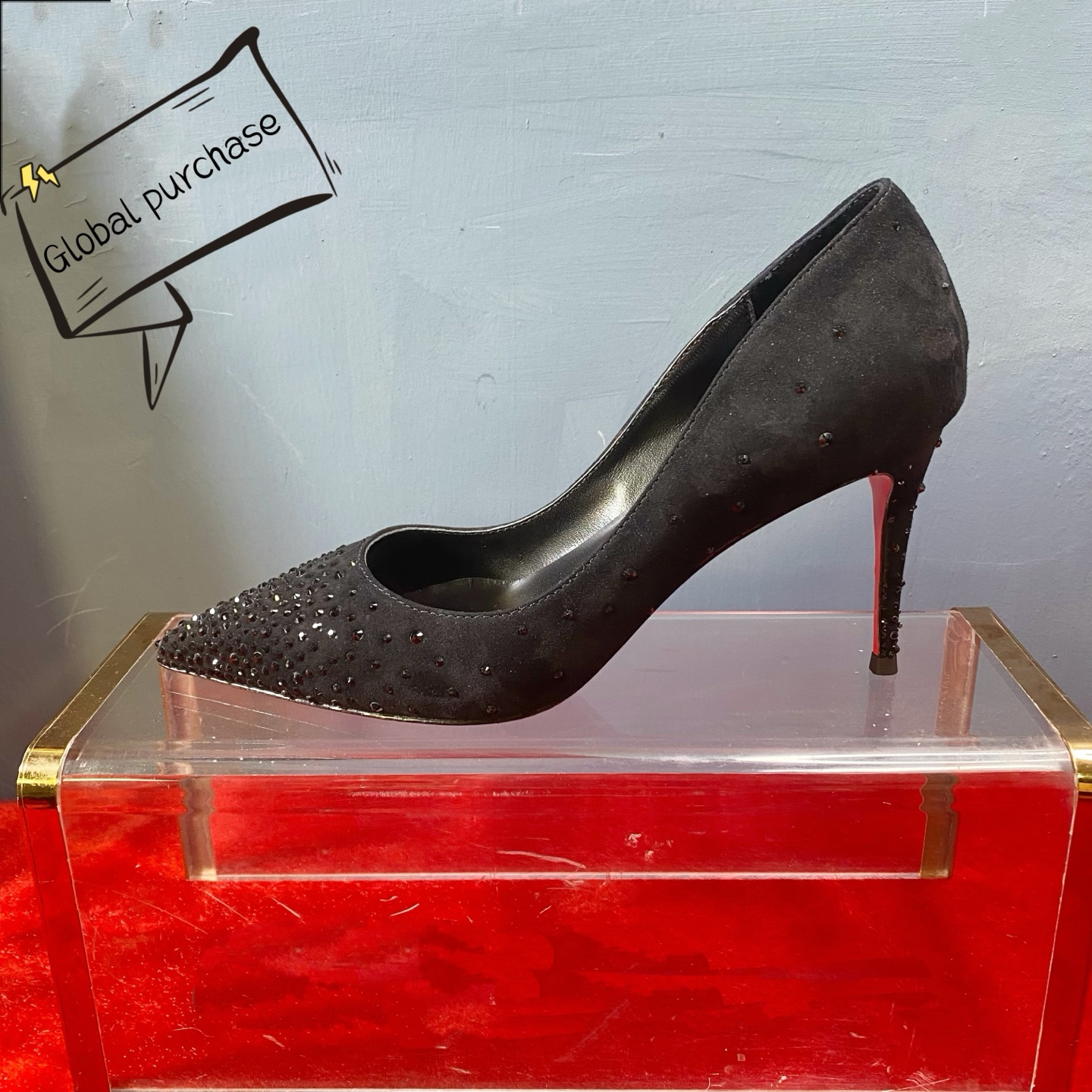 NO:774098,High-end customized 2026 spring and summer diamond classic series!  H8.5Cm, size 34-42. Size 35, size 40, size 41, size 42. Non-refundable and non-exchangeable. 9039-052 Black sheep leather. Black imitation Austrian diamond. Official website synchronized. Standard European code No: 9039-052 Color: black/black Material: greet/Diamond Lining: goat leather Heel heigh: 8.5Cm Sole: leather sole Size: EUR  34-42 (US 4-11):,,christian louboutin,sheepskin,sheep19860909高端订制 2026春夏钻石精典款系列！ H8.5Cm,尺码34-42码.35码40码41码42码不退不换9039-052黑羊猄黑羊皮里.黑仿奥钻.官网同步 标准欧码 No:9039-052 Color:black/black Material:greet/Diamond Lining:goat leather Heel heigh:8.5Cm Sole:leather sole Size:EUR 34－42（US 4一11) :,,christian louboutin,sheepskin,sheep,Women's Shoes