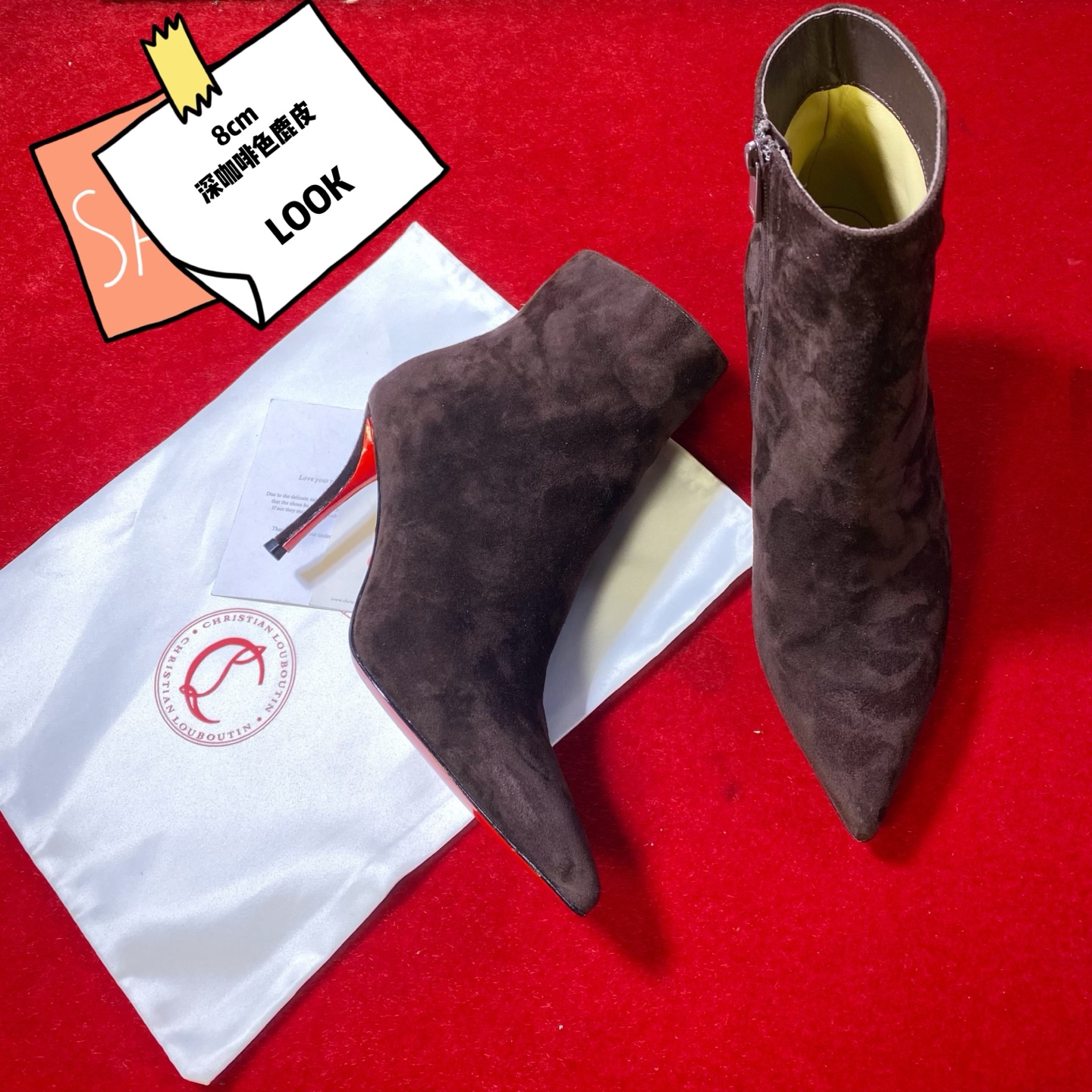 NO:828615,High-end customized 2026 autumn and winter boots series!  H8Cm, size 35-42. Private model trademark zipper. Genuine leather outsole. Ⅹ391857-001 dark brown deerskin. Official website picture Standard European size. Reference:  :,,off white,christian louboutin,boots,Leather soles19860909高端订制 2026秋冬靴系列！ H8Cm,尺码35-42码.私模商标拉链 .真皮大底.Ⅹ391857-001深咖色鹿皮.官网图 标准欧码. Reference:X391857-001 Color:coffee Material:veau velourd Lining:goat leather Heel heigh:8Cm Sole:leather sole Size:EUR 34－42（US 4一11) :,,off white,christian louboutin,boots,Leather soles,Women's Shoes