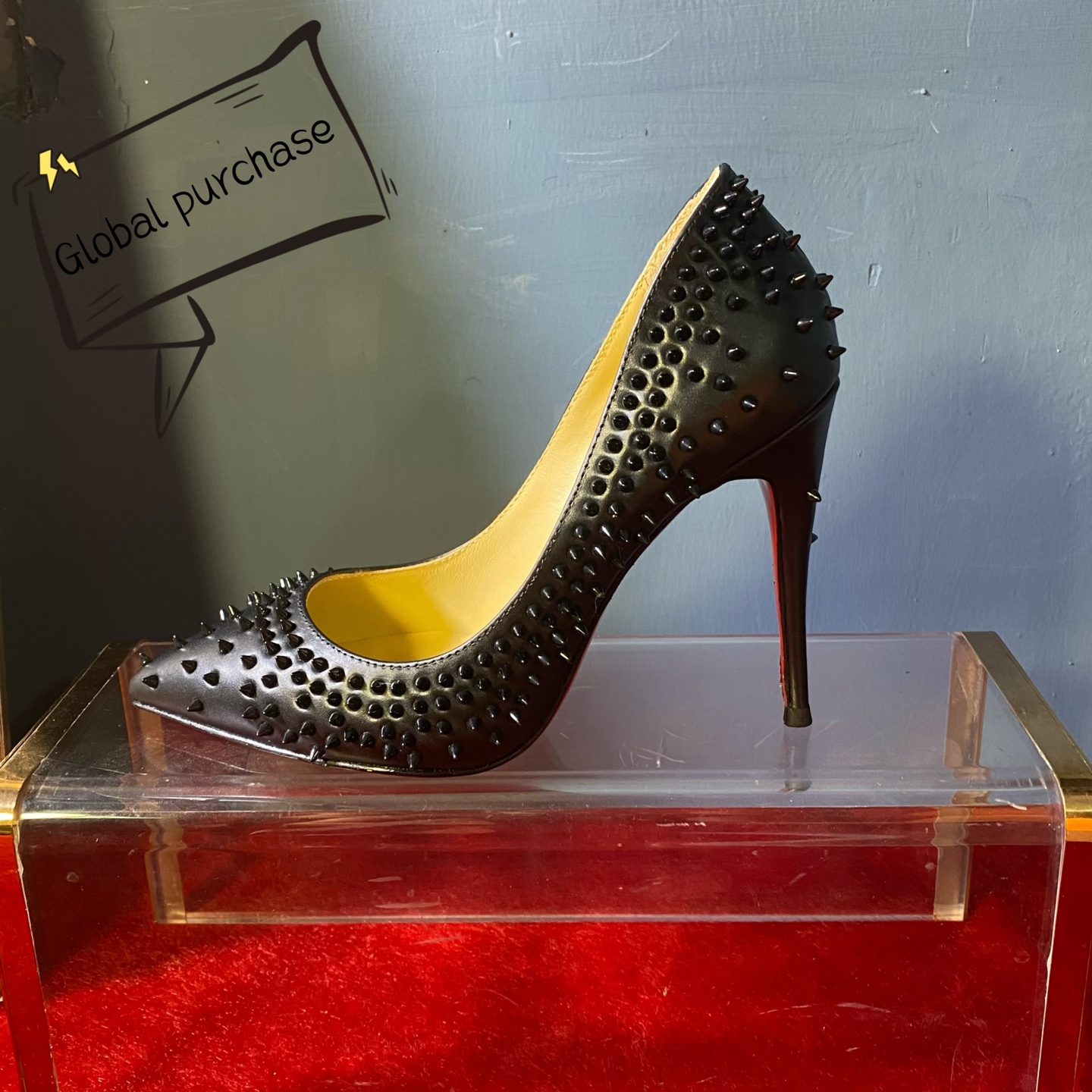 NO:931883,High-end customized 2026 autumn and winter rivet design series!  H10Cm, size 34-42. Customized model is non-refundable and non-exchangeable. 9033-034 black cowhide and black nails, official website synchronized standard European size Reference:9033-034 Color: black/black Material:cowhide Lining:goat leather Heel heigh:10Cm Sole:leather sole Size:EUR 34-42 (US 4-11):,,christian louboutin,cowhide19860909高端订制 2026秋冬铆钉设计款系列！ H10Cm,尺码34-42码.订制款不退不换9033-034黑牛皮黑钉,官网同步 标准欧码 Reference:9033-034 Color:black/black Material:cowhide Lining:goat leather Heel heigh:10Cm Sole:leather sole Size:EUR 34－42（US 4一11) :,,christian louboutin,cowhide,Women's Shoes
