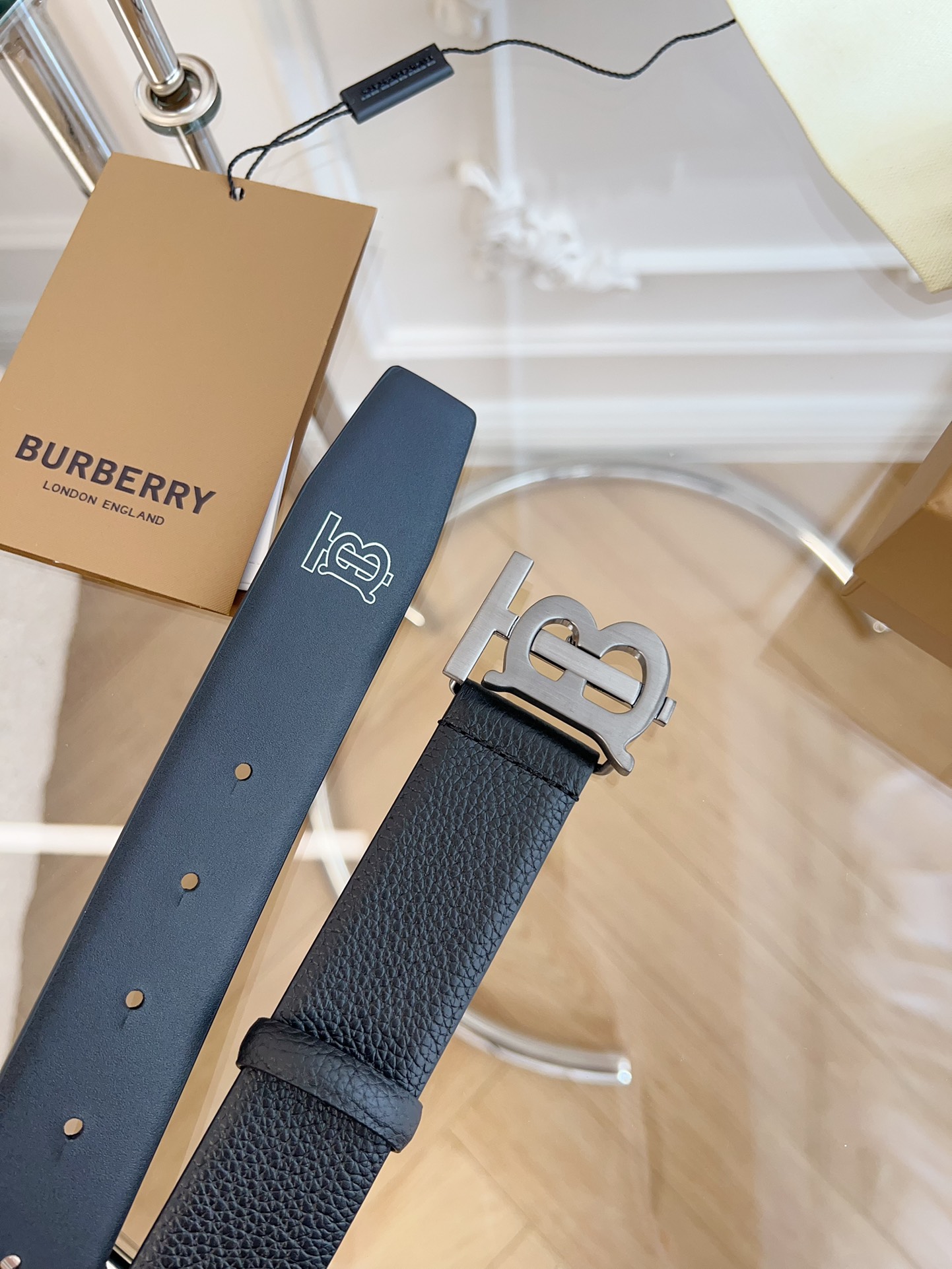 Burberry博柏利英国原厂皮料黑色牛皮品质毋庸置疑没有更好只有最好尺寸3.5厘米