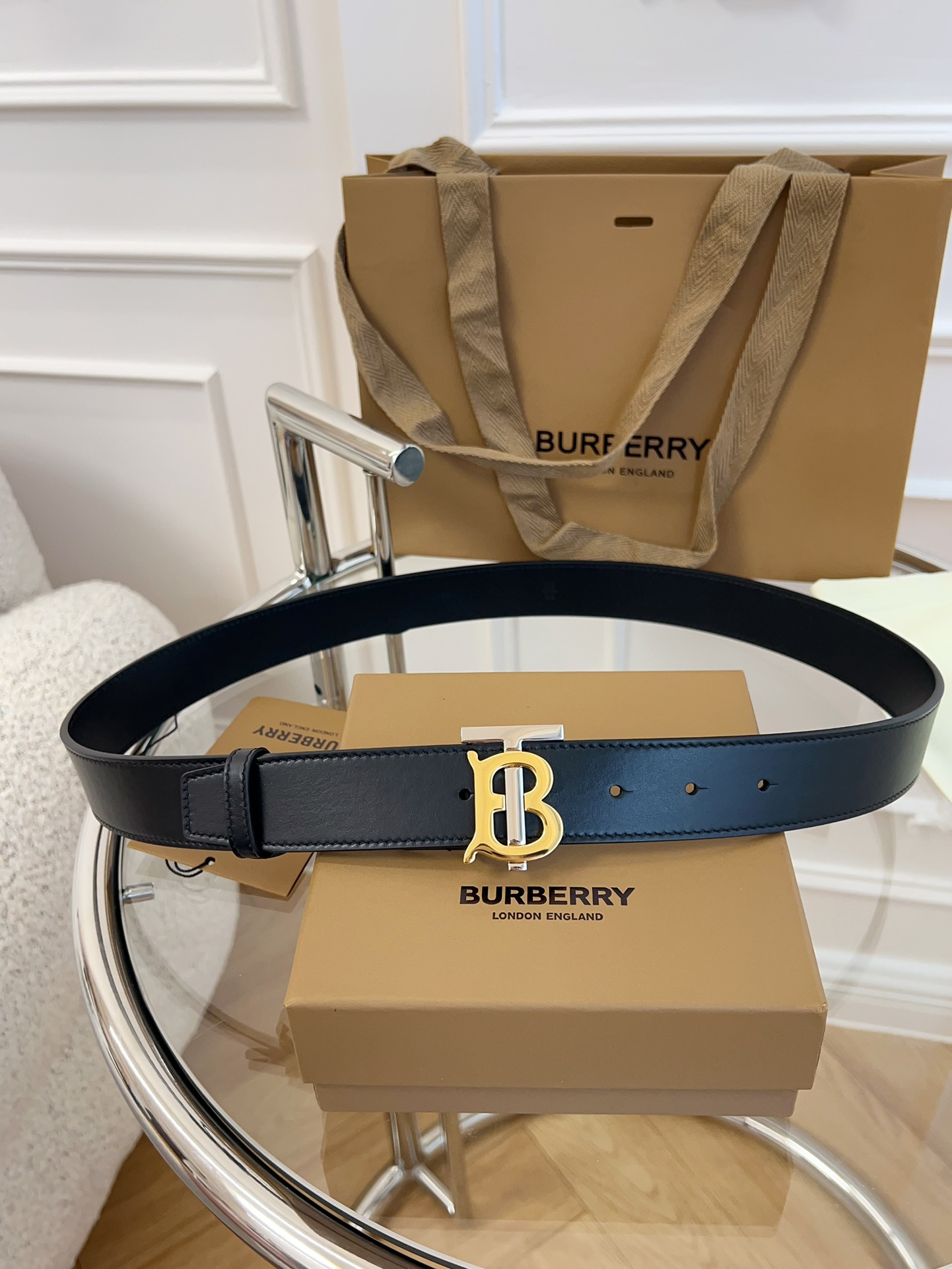 Burberry博柏利英国原厂皮料黑色牛皮品质毋庸置疑没有更好只有最好尺寸3.5厘米