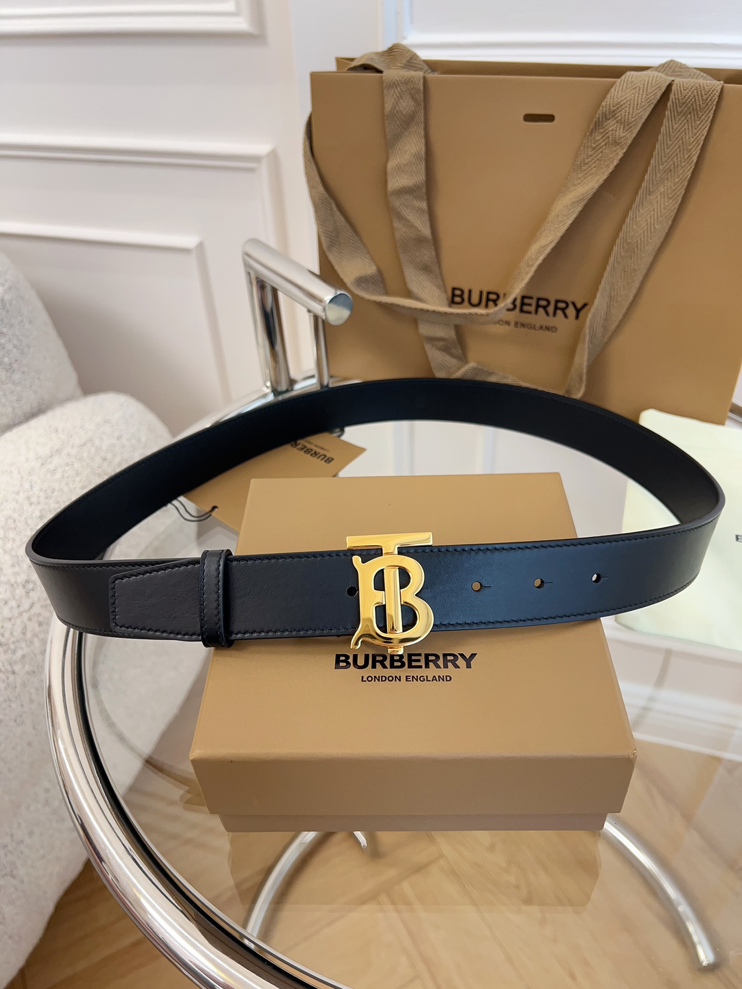 Burberry博柏利英国原厂皮料黑色牛皮品质毋庸置疑没有更好只有最好尺寸3.5厘米