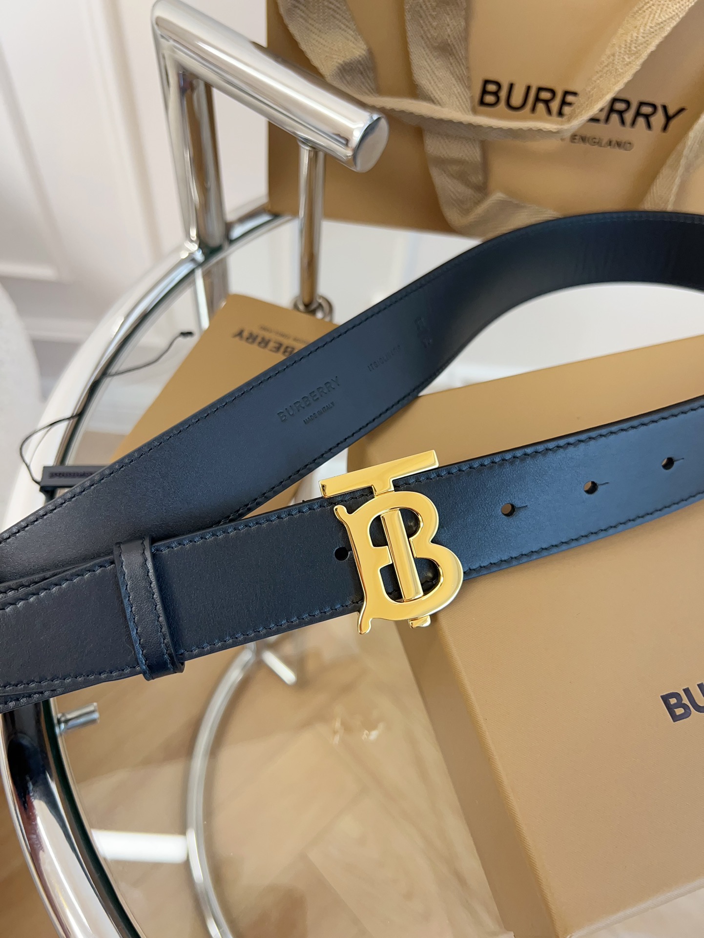 Burberry博柏利英国原厂皮料黑色牛皮品质毋庸置疑没有更好只有最好尺寸3.5厘米