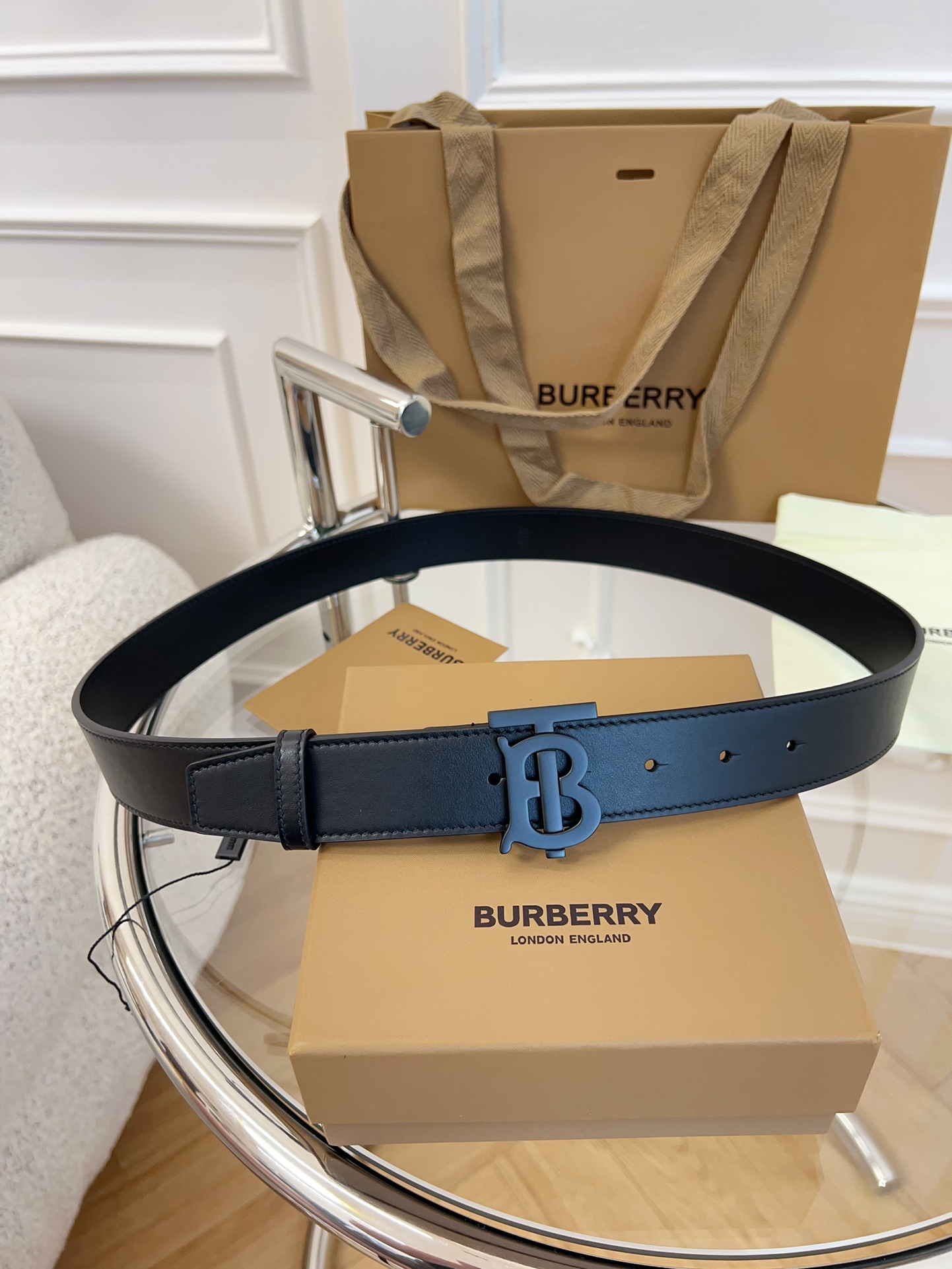 Burberry博柏利英国原厂皮料黑色牛皮品质毋庸置疑没有更好只有最好尺寸3.5厘米