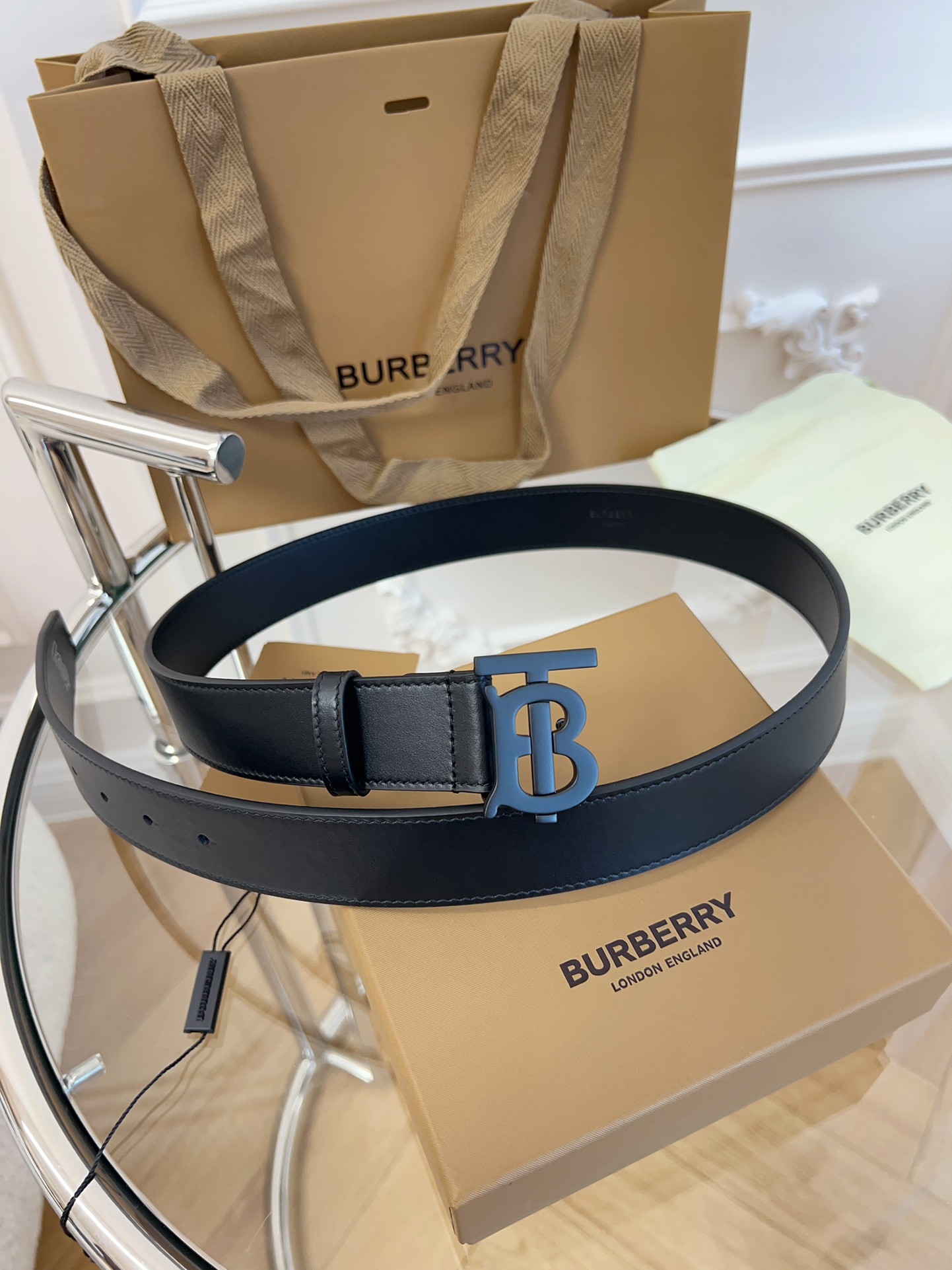 Burberry博柏利英国原厂皮料黑色牛皮品质毋庸置疑没有更好只有最好尺寸3.5厘米