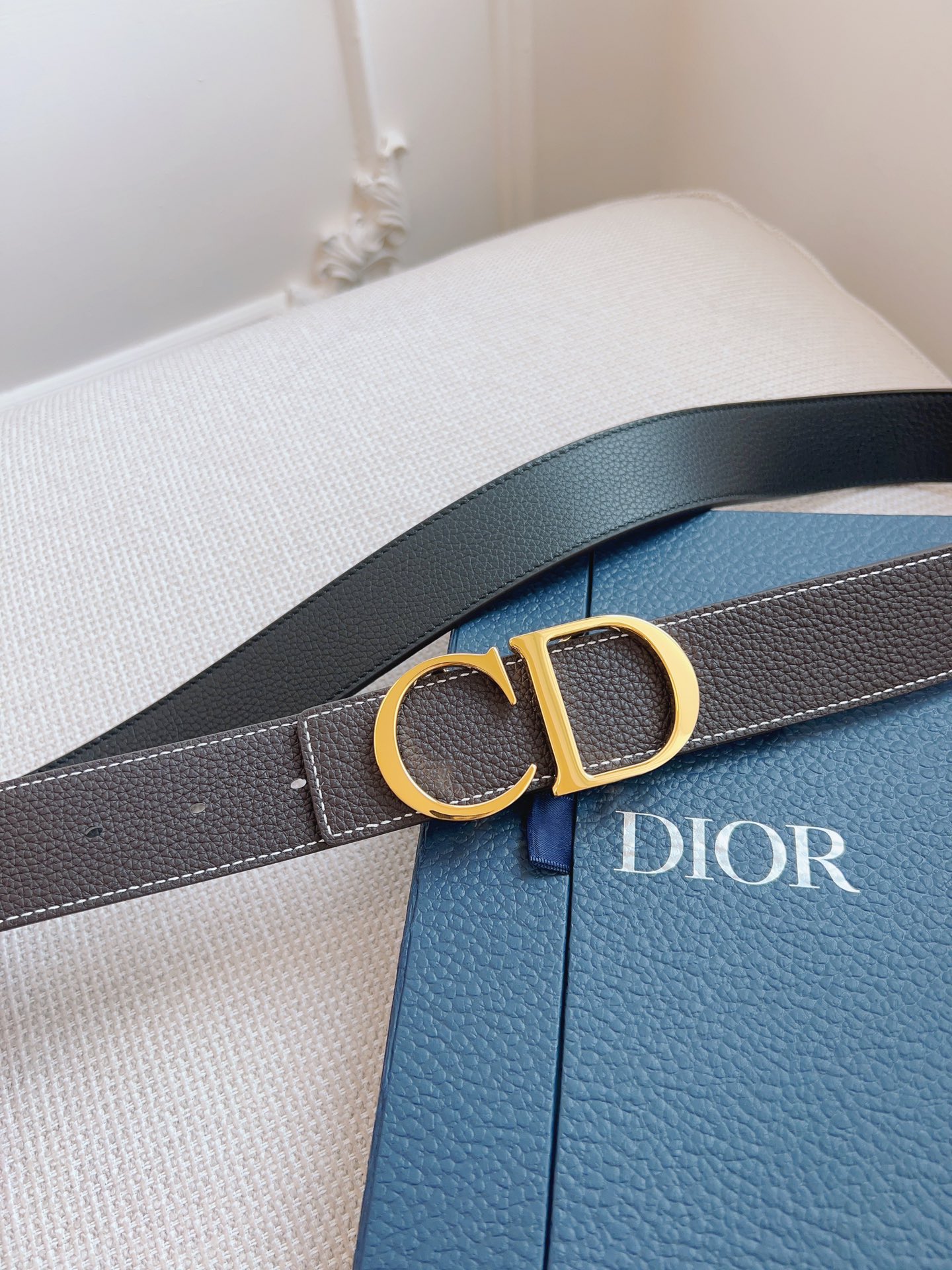 Dior DIOR迪奥，黑色/棕色全皮 品质毋庸置疑 没有更好 只有最好 尺寸3.5厘米
