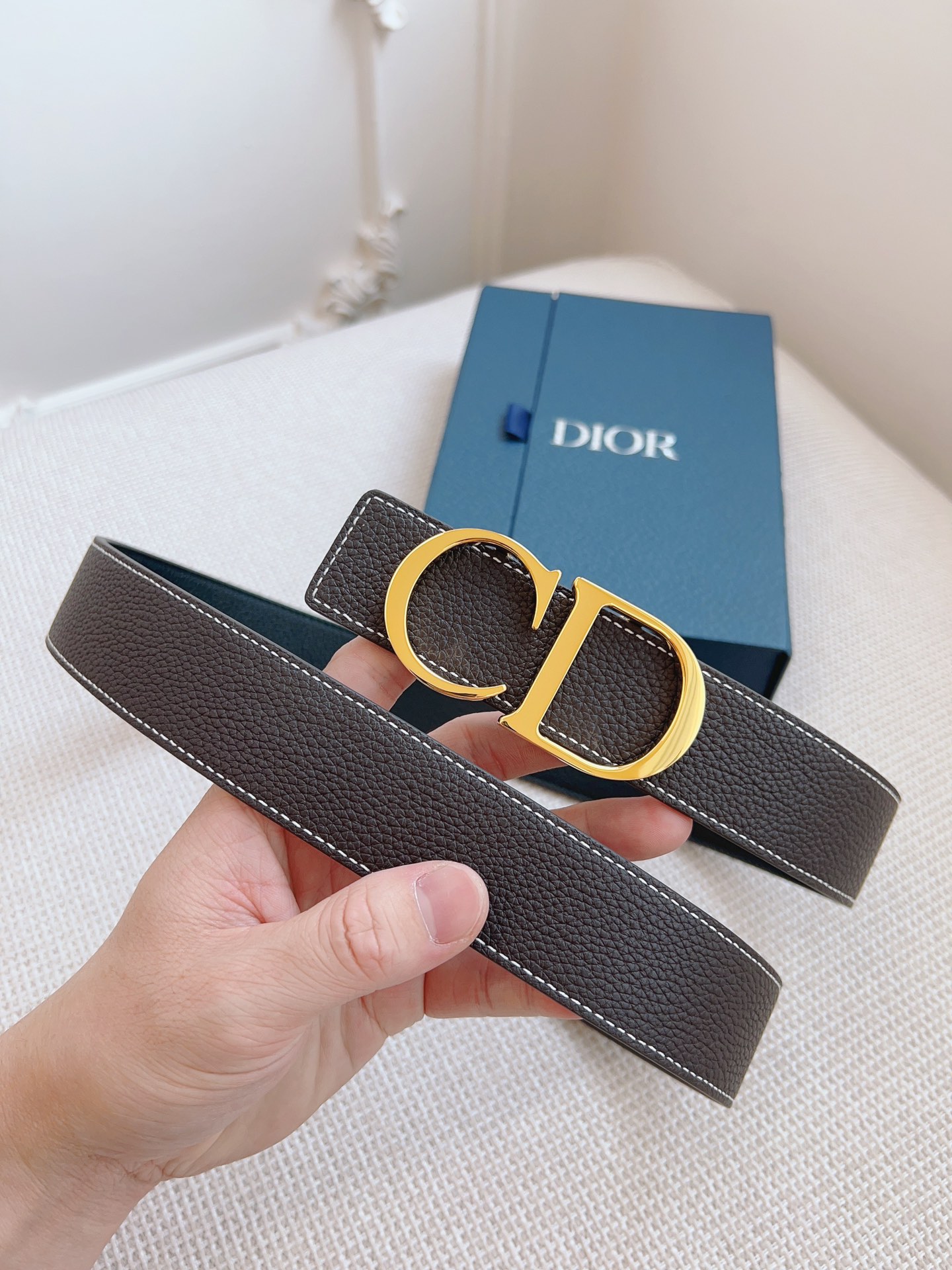 Dior DIOR迪奥，黑色/棕色全皮 品质毋庸置疑 没有更好 只有最好 尺寸3.5厘米