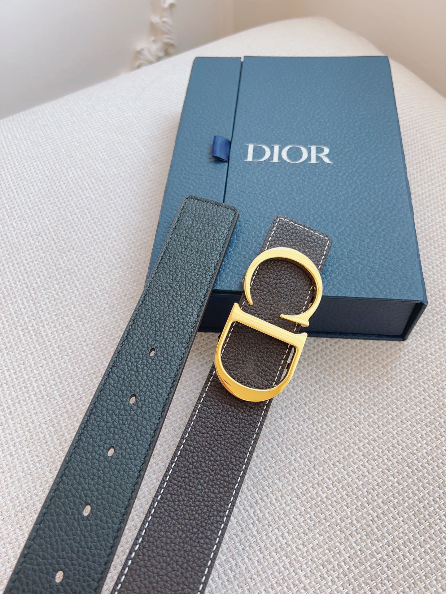 Dior DIOR迪奥，黑色/棕色全皮 品质毋庸置疑 没有更好 只有最好 尺寸3.5厘米