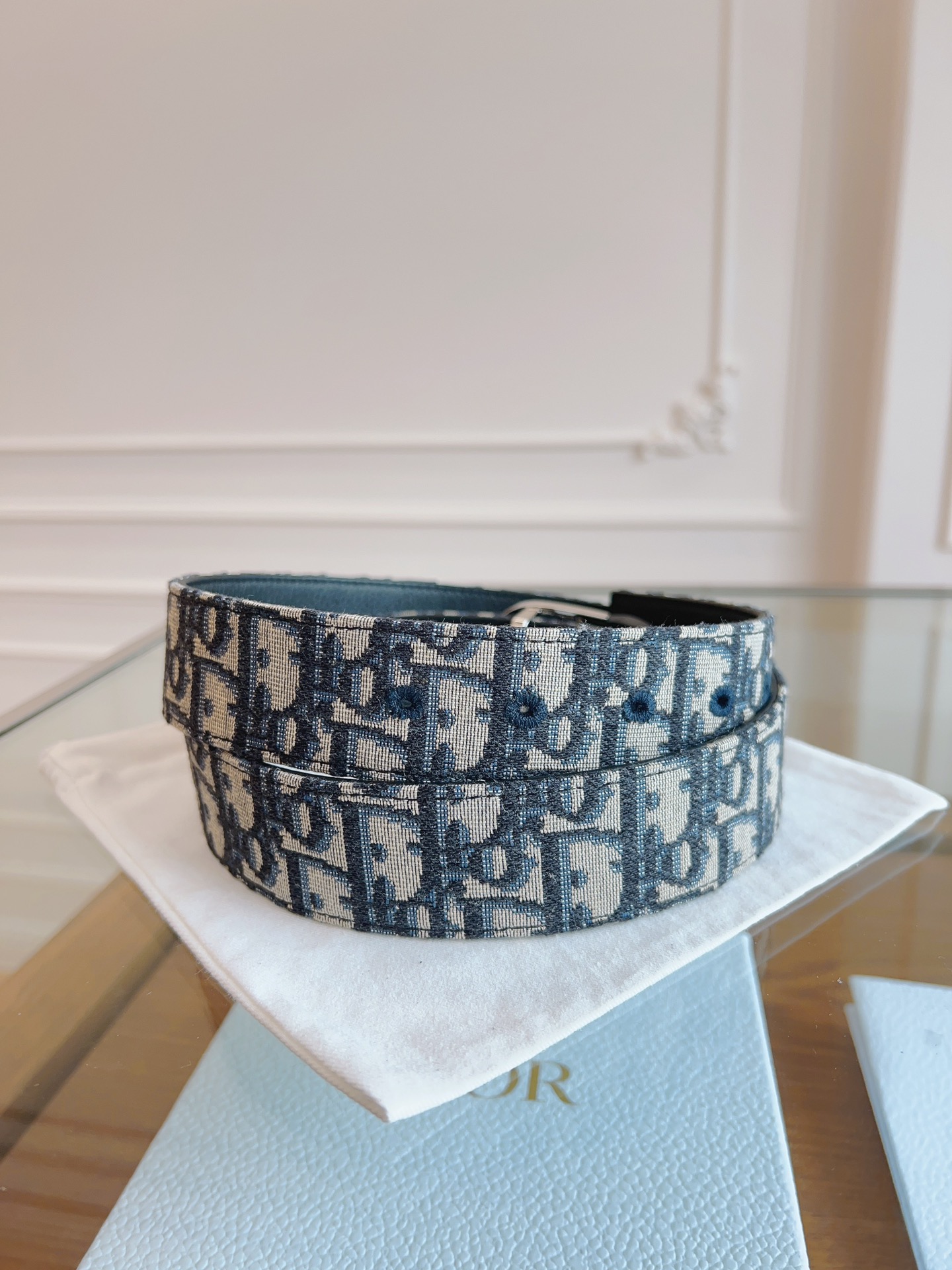 Dior Oblique Canvas and Black Leather Belt, 3.5cm - Iconic Style & Quality 9 i1714405561 8099 2
