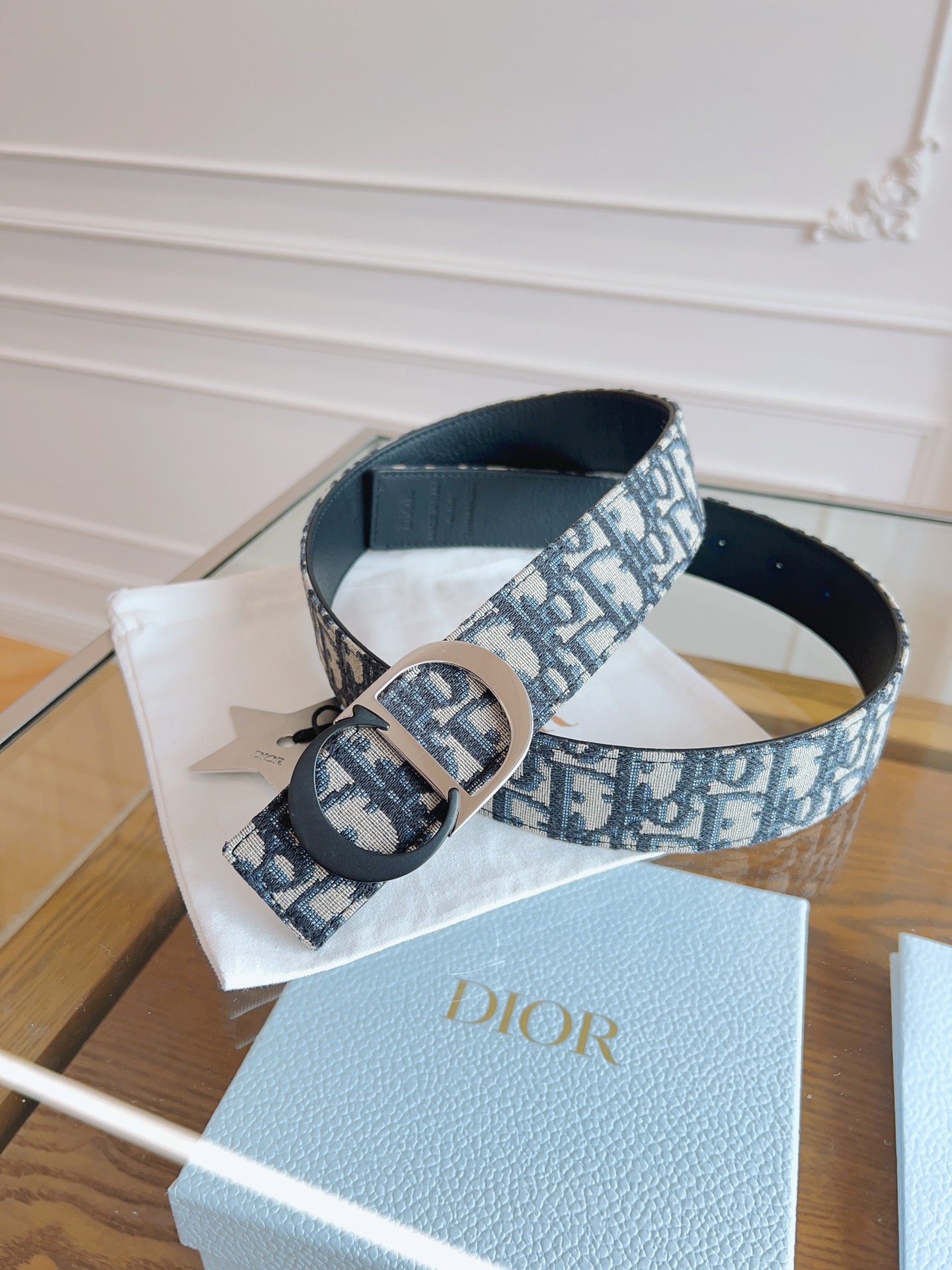 Dior Oblique Canvas and Black Leather Belt, 3.5cm - Iconic Style & Quality 3 i1714405561 8622 0