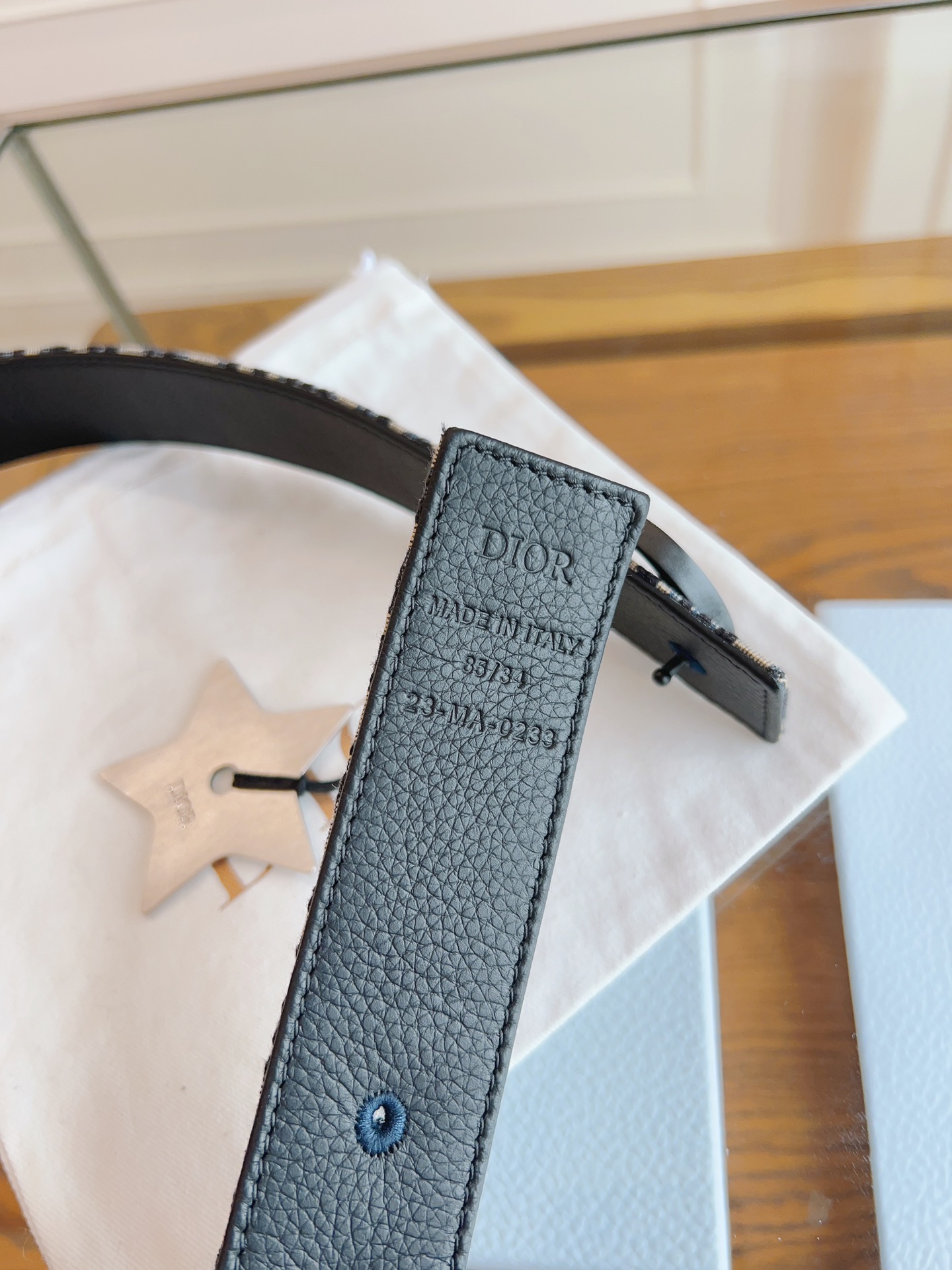 Dior Oblique Canvas and Black Leather Belt, 3.5cm - Iconic Style & Quality 8 i1714405562 6834 8