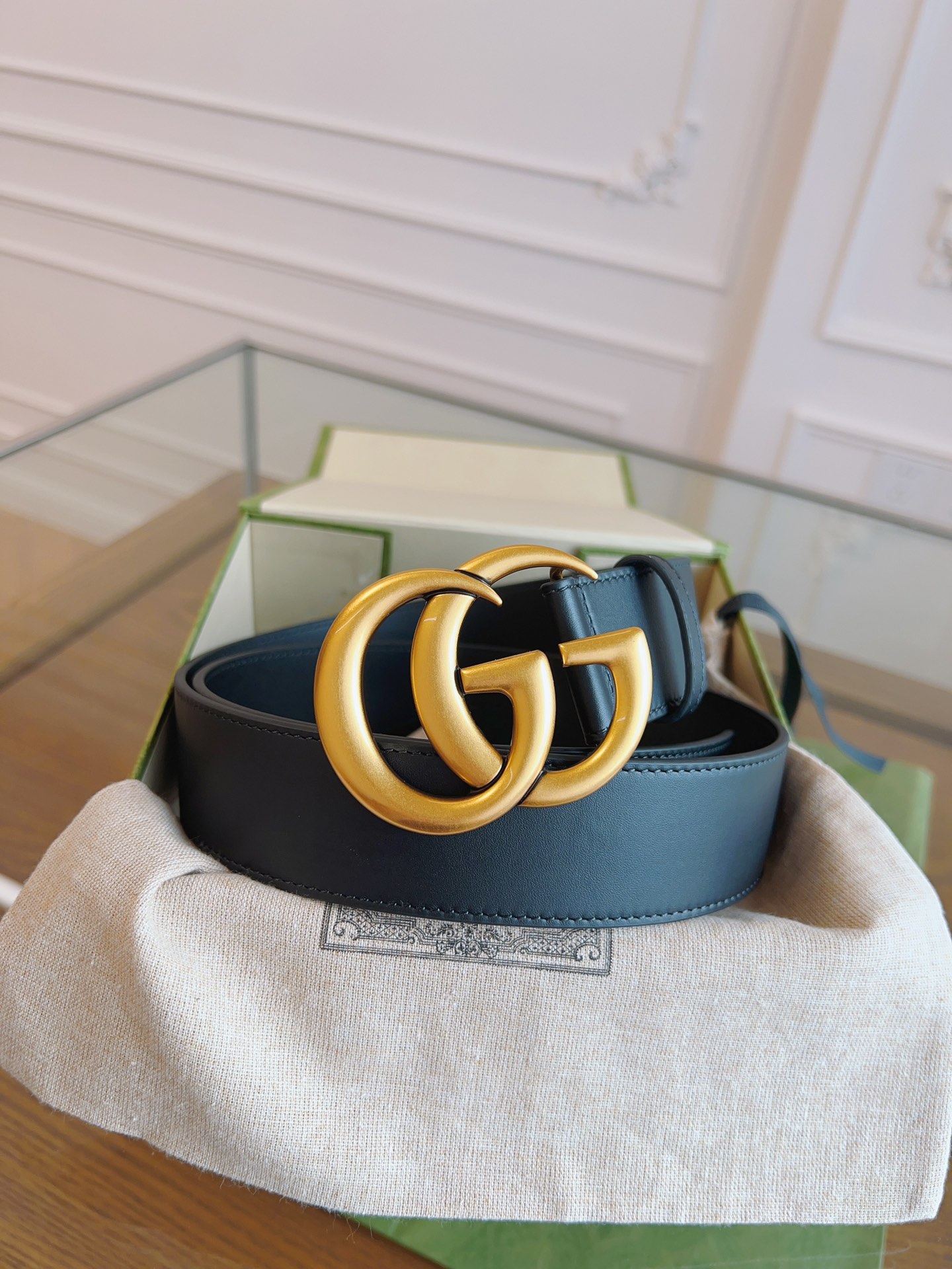 P160🏖代购正品级 Gucci 古驰 男女同款 专柜品质 🇫🇷法国原厂皮料，黑色小牛皮 搭配顶级精品古铜五金 品质毋庸置疑 没有更好 只有最好  皮带宽度4.0厘米 追求高端入
