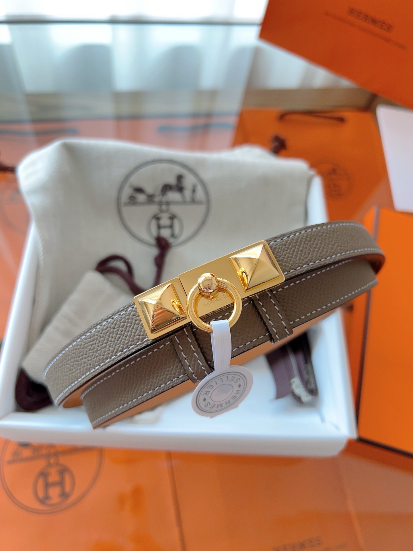 HERMES Rivale 腰带hermes,皮带 7